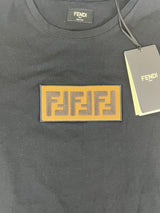 Fendi Logo Black T-Shirt Size Small