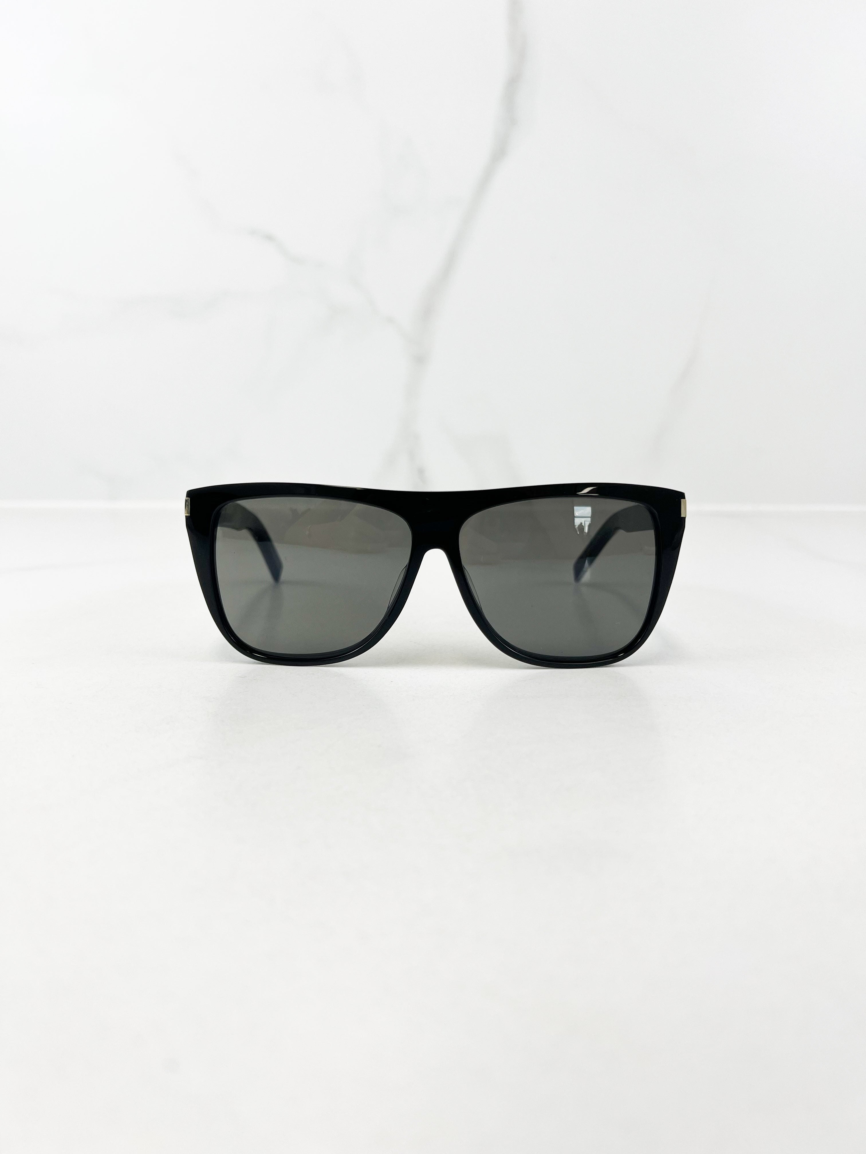 Saint Laurent Black Square Frame Sunglasses