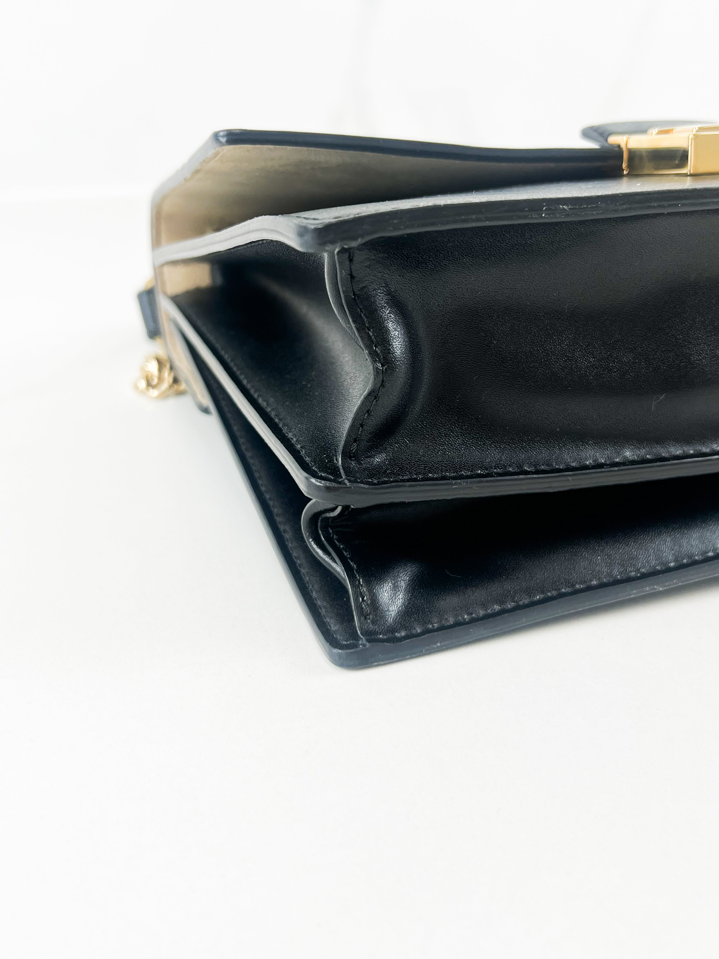 Fendi Kan I Medium Embossed Shoulder Flap Bag