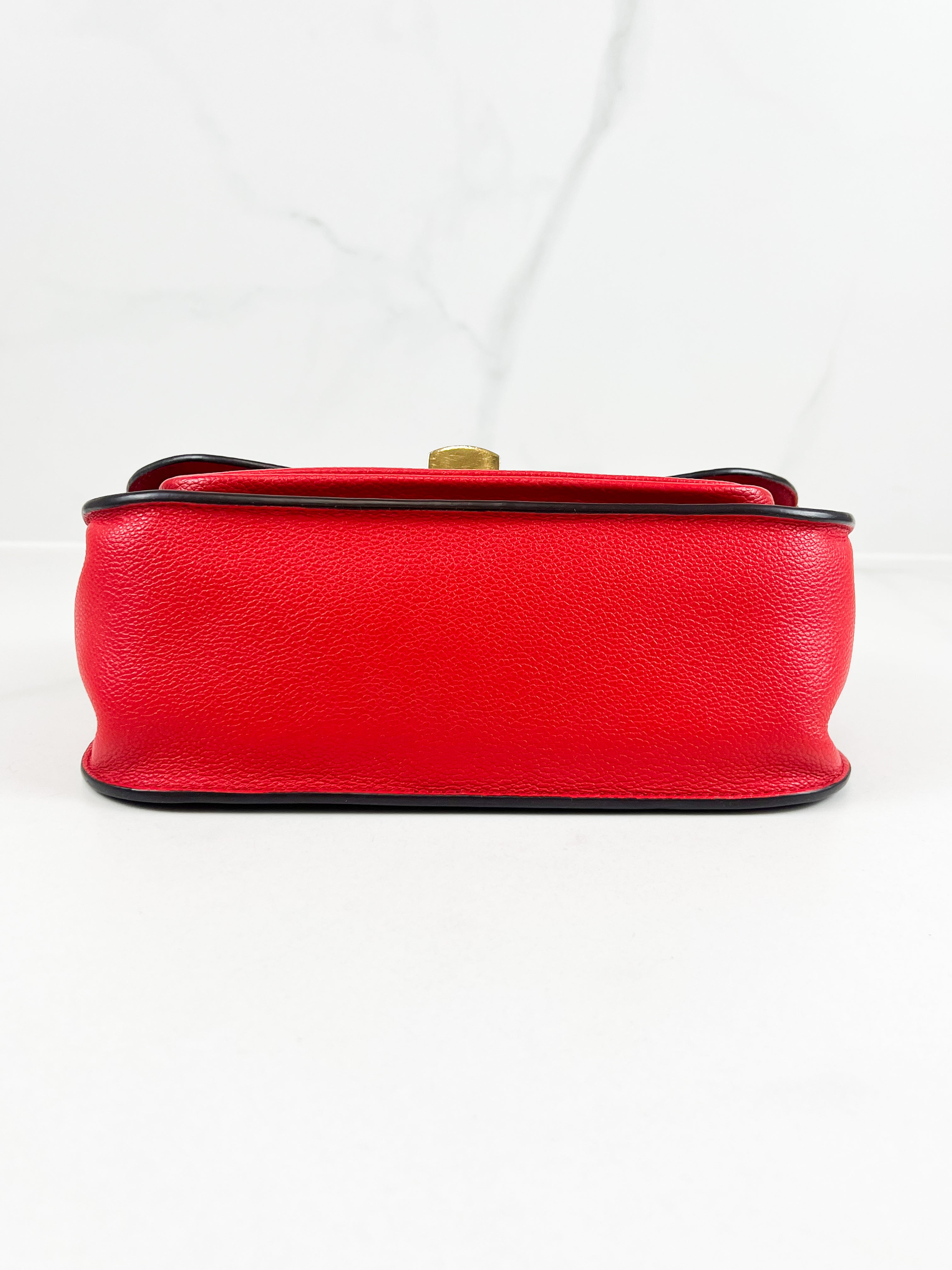 Louis Vuitton Vaugirard Monogram Bag in Coated Canvas/Red Leather