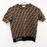 Fendi Pullover Fabric FF Motif Shirt Size 38