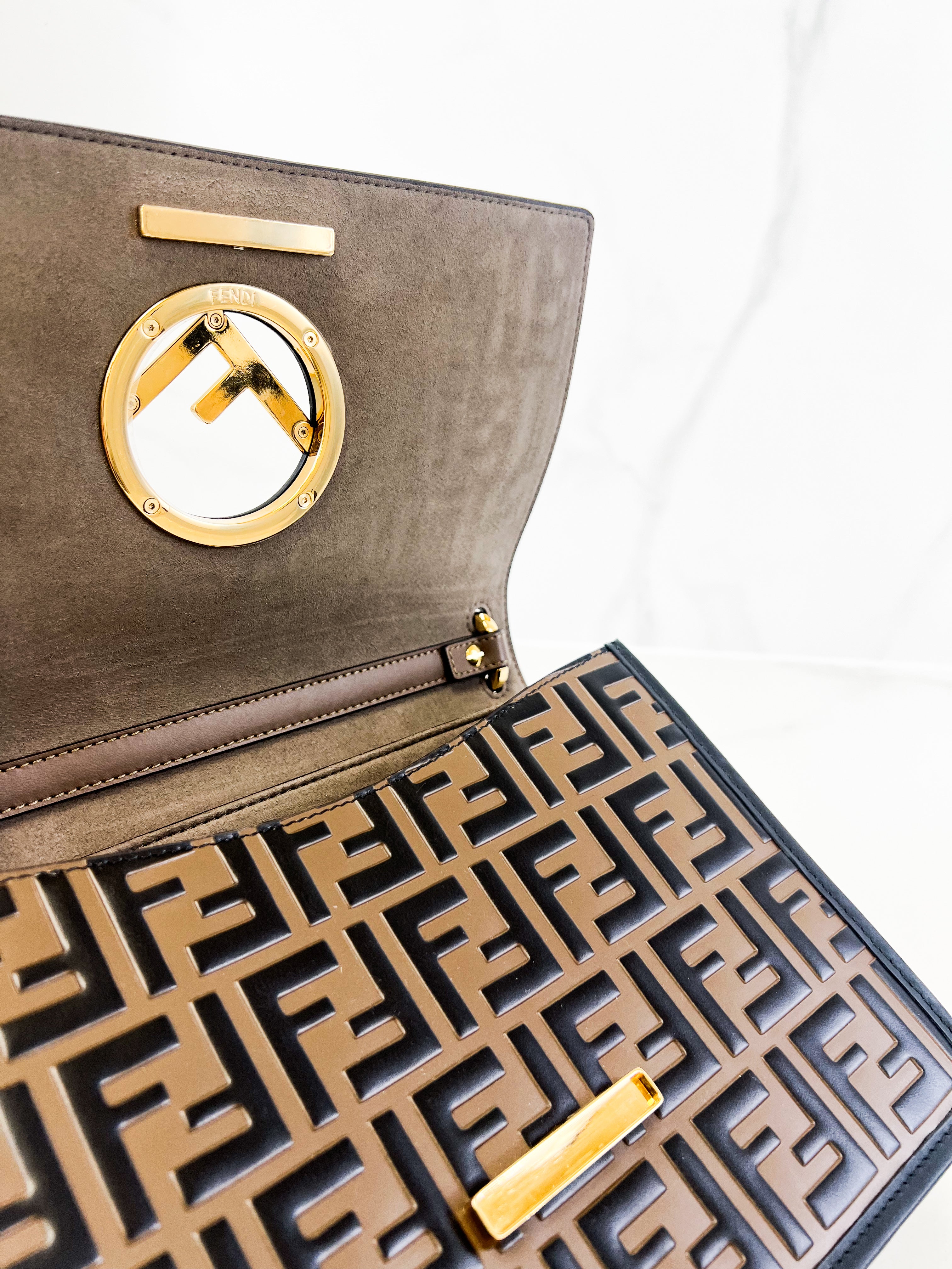 Fendi Kan I Shoulder Flap Bag