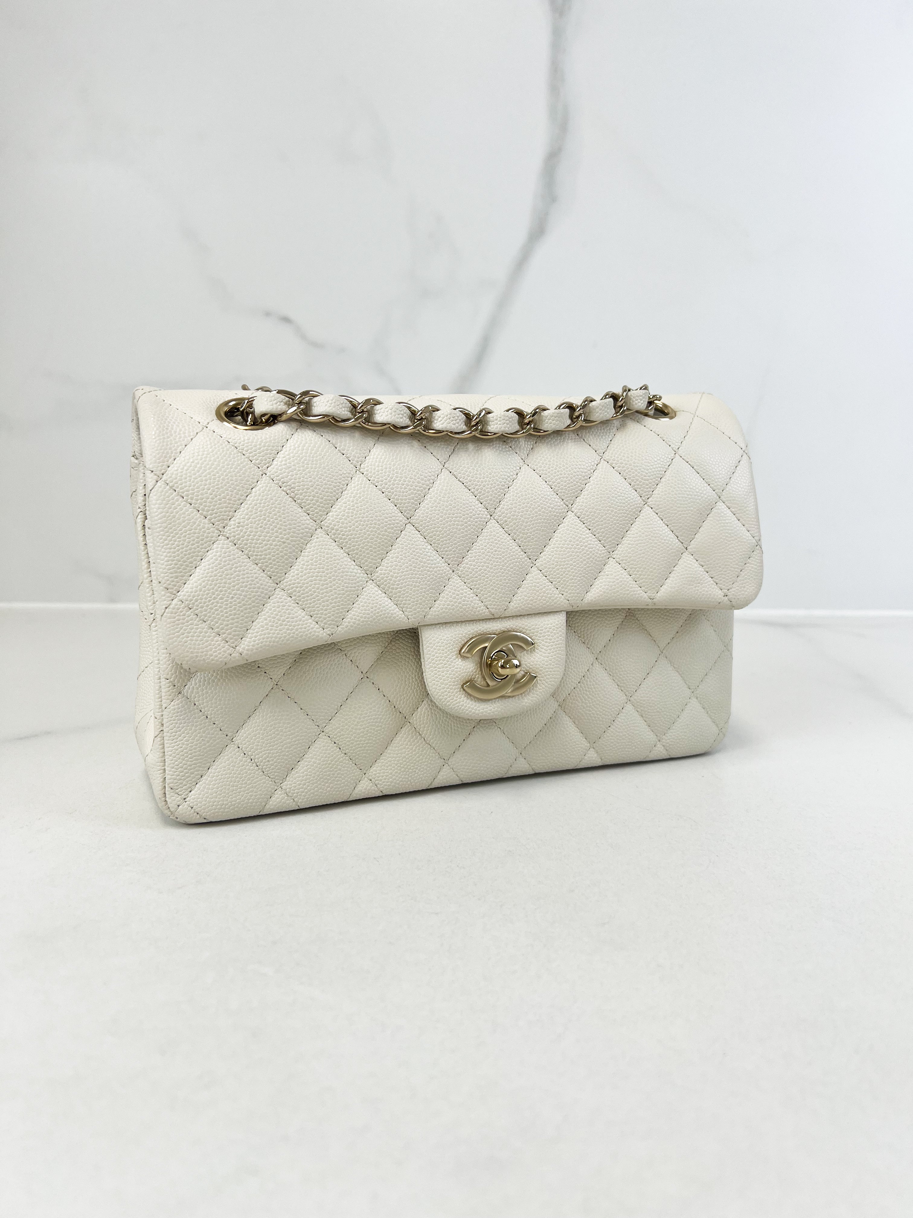 Chanel Small Classic Double Flap Caviar Shoulder Bag