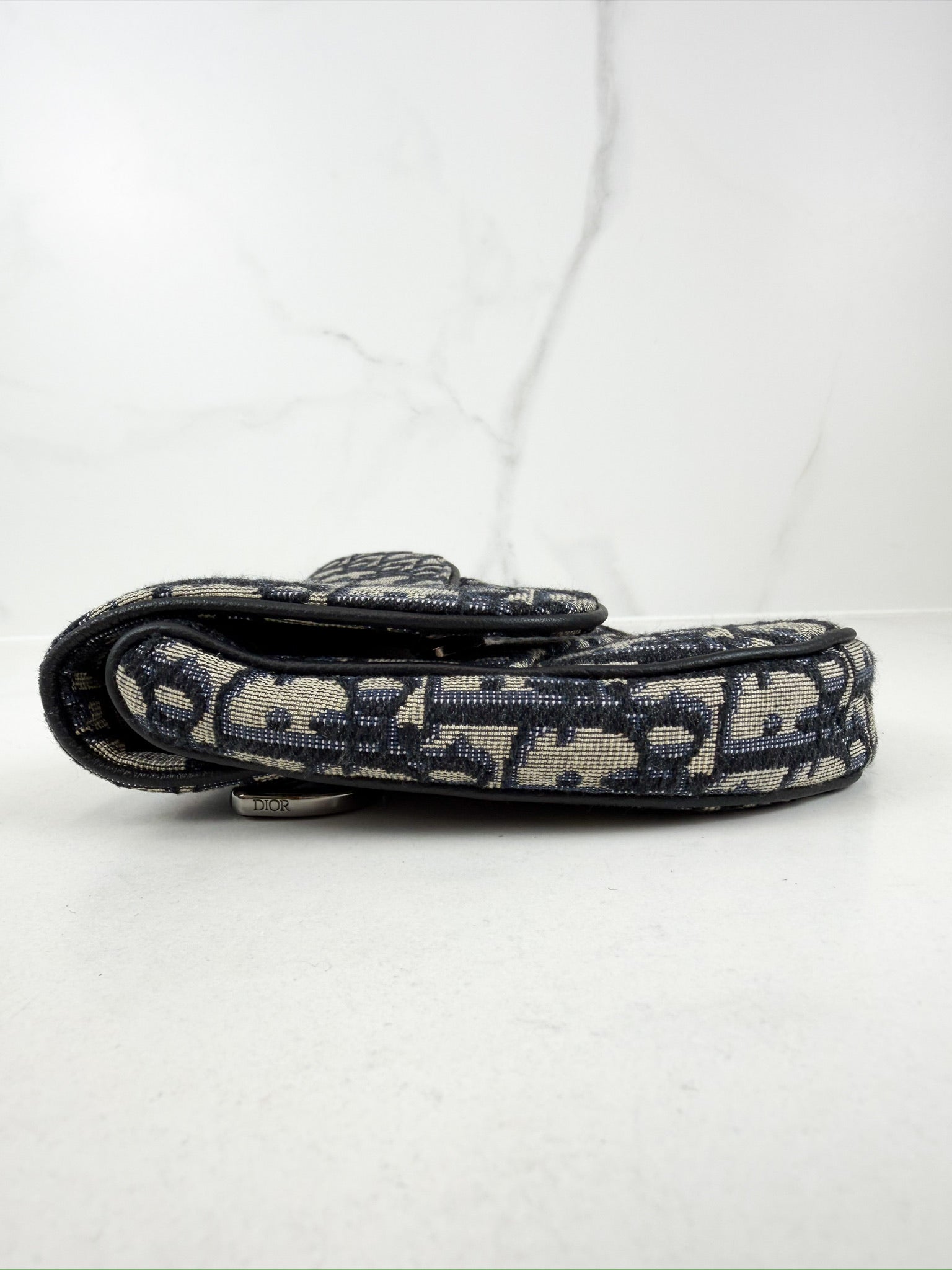 Christian Dior Unisex Saddle Bag in Oblique Canvas