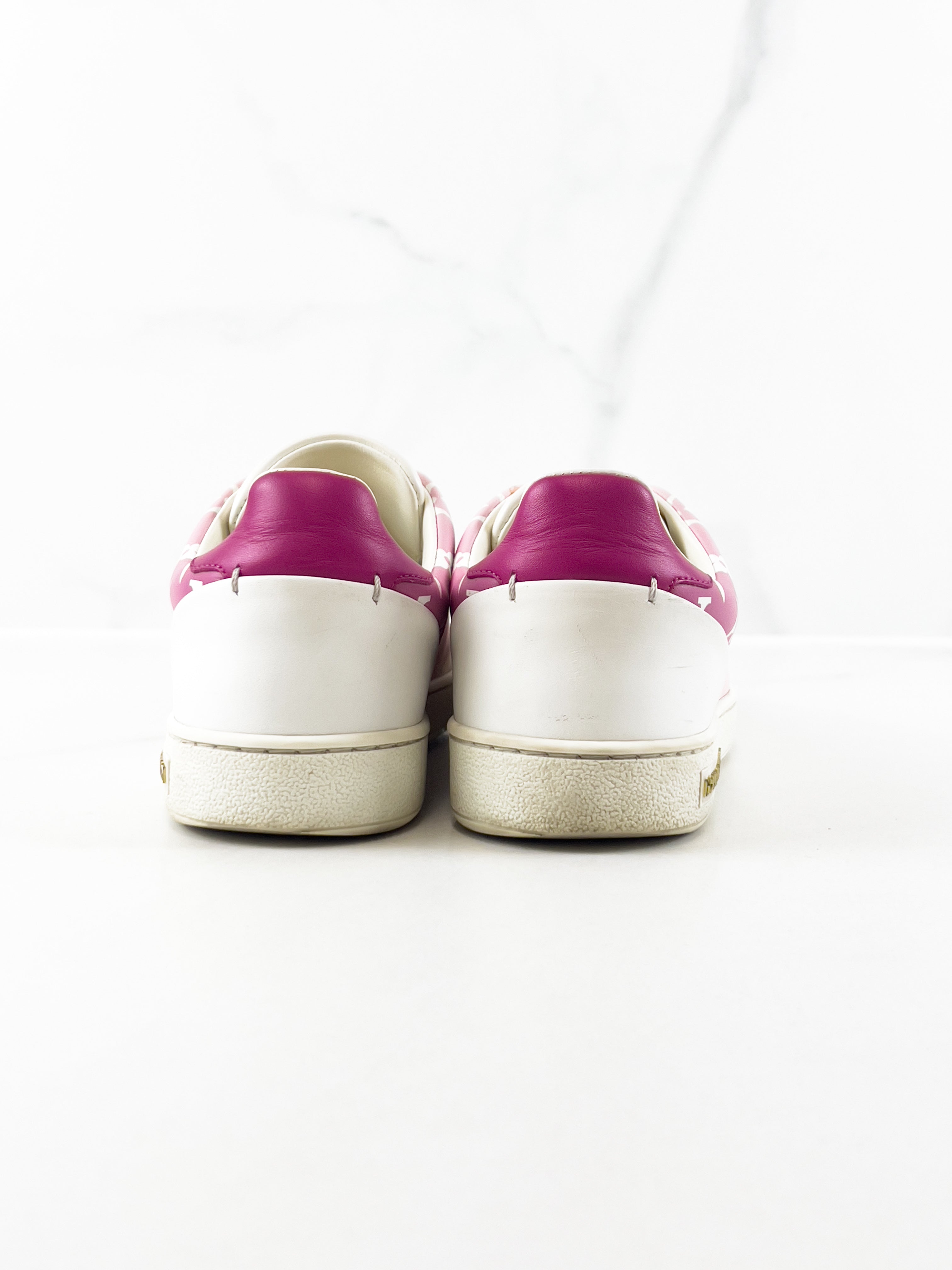 Louis Vuitton Frontrow Pink Monogram Sneaker Size 36