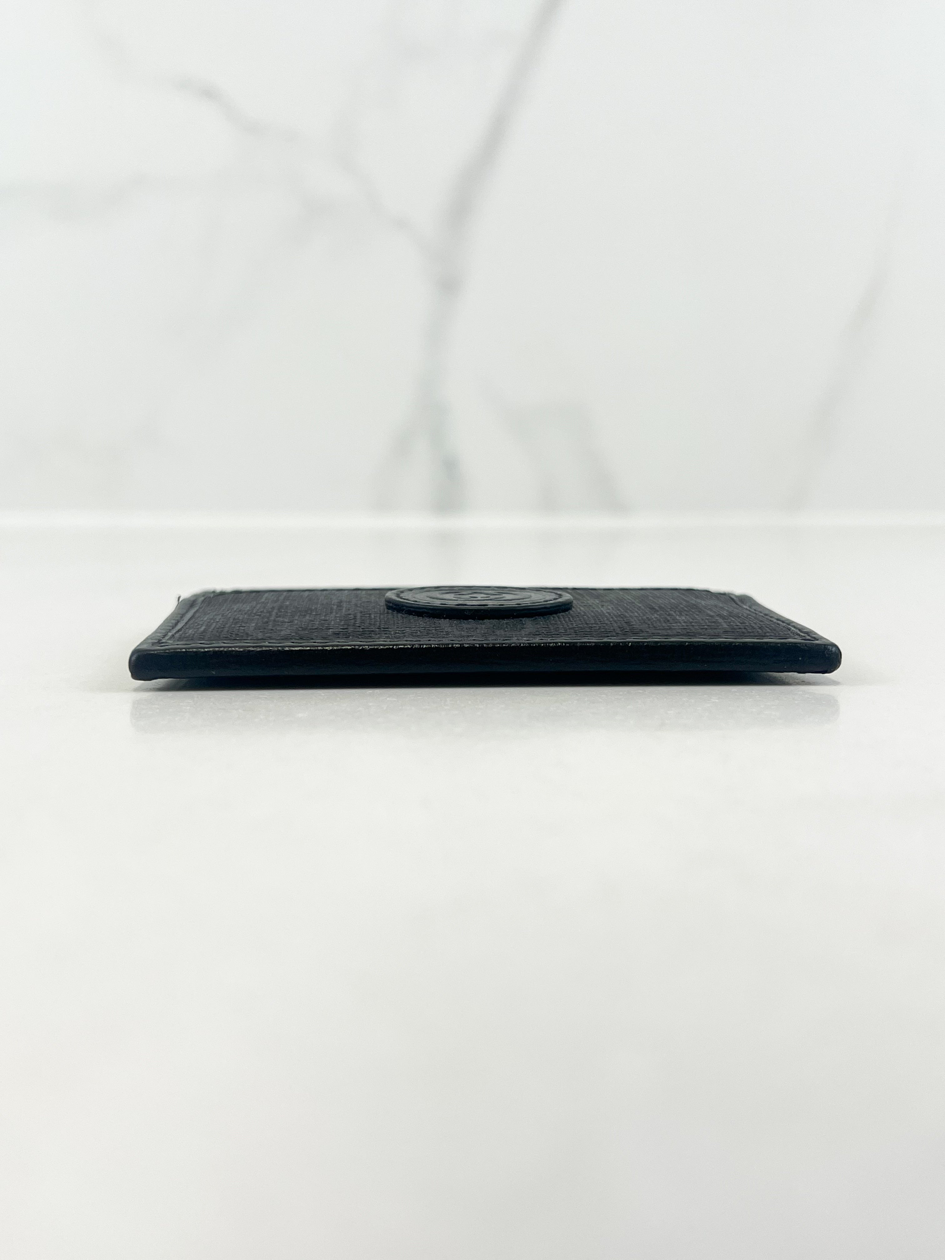 Gucci Mens Black Card Case Wallet