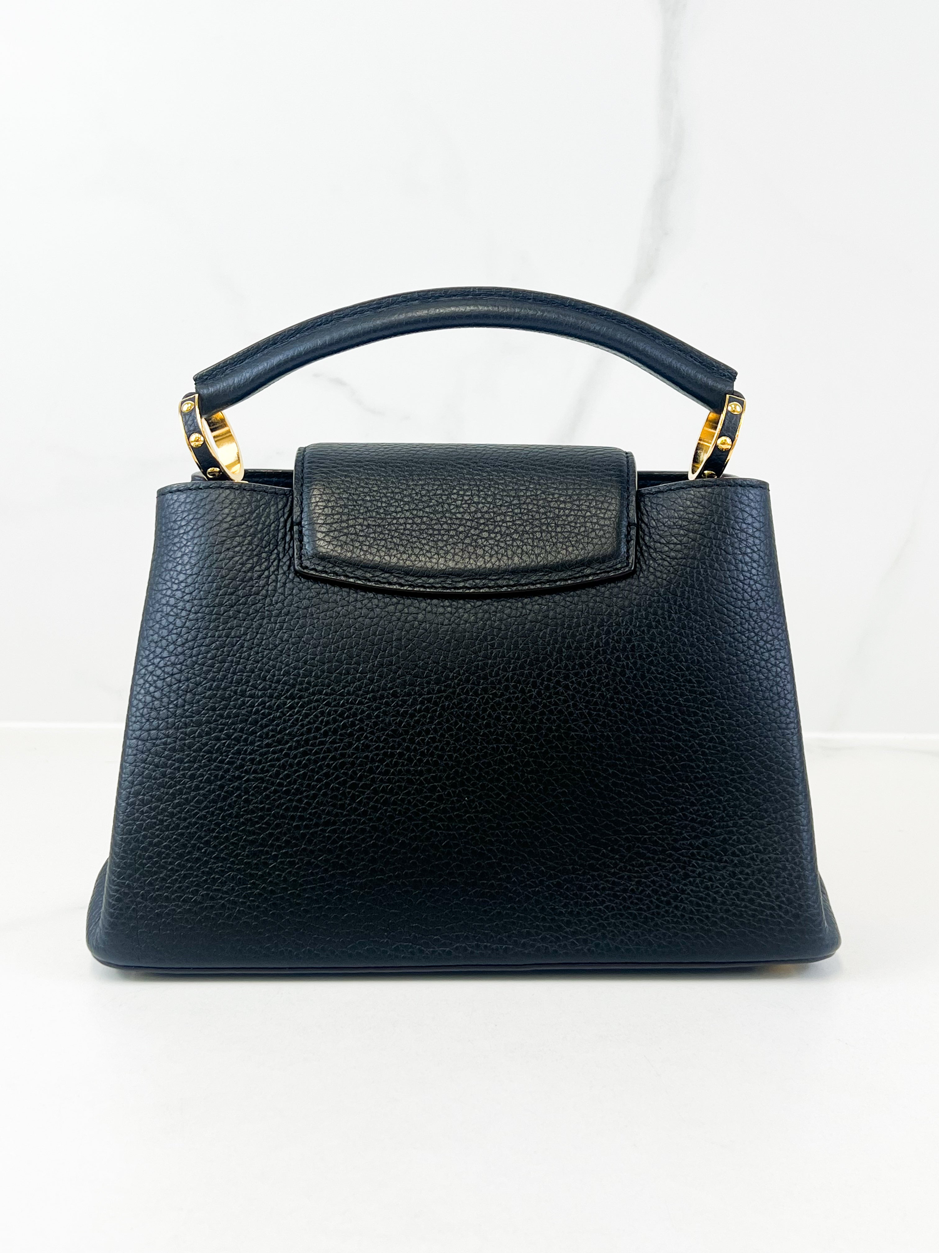 Louis Vuitton Black Capucines BB