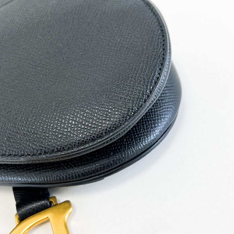 Christian Dior Mini Black Saddle