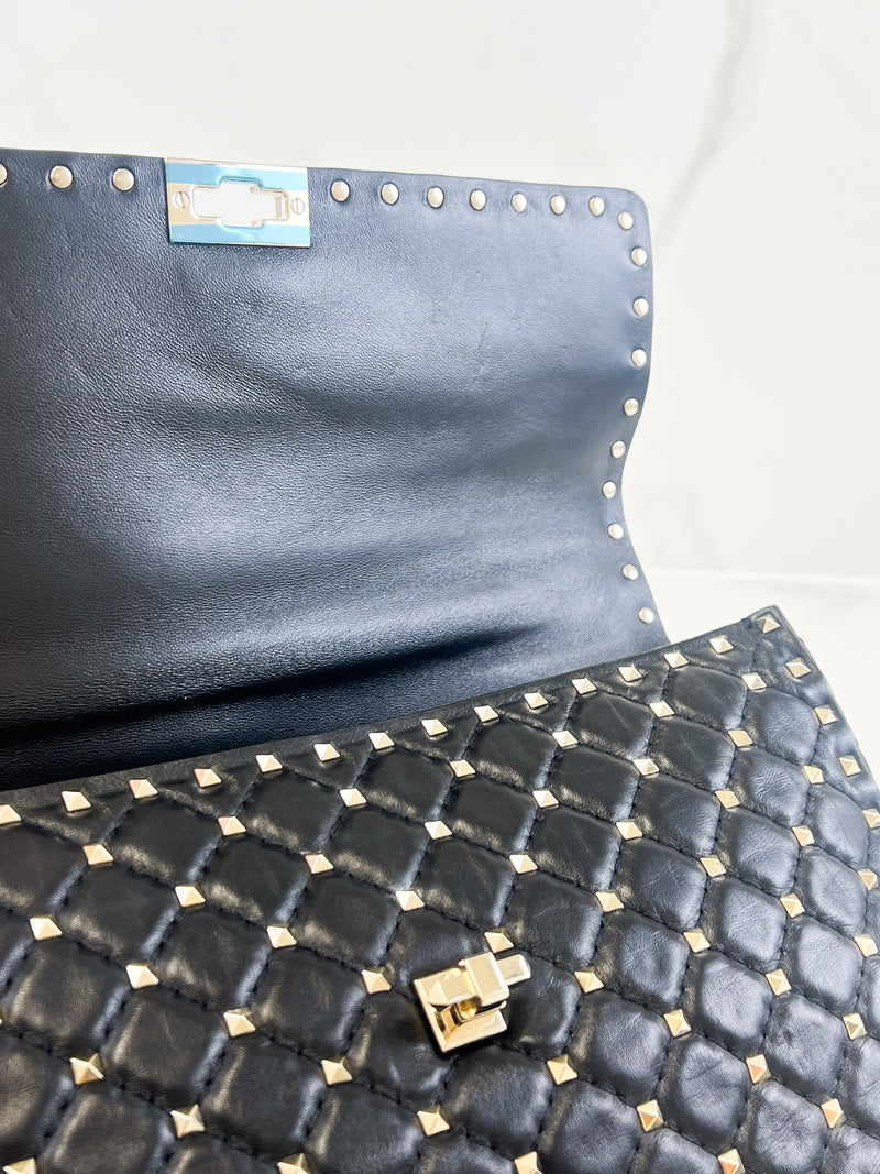 Valentino Garavani Rockstud Spike Nappa Leather Bag