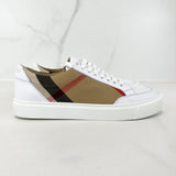 Burberry House Check Leather Trim Sneaker Size 36