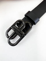 Balenciaga Black Super Thin Belt Size 95