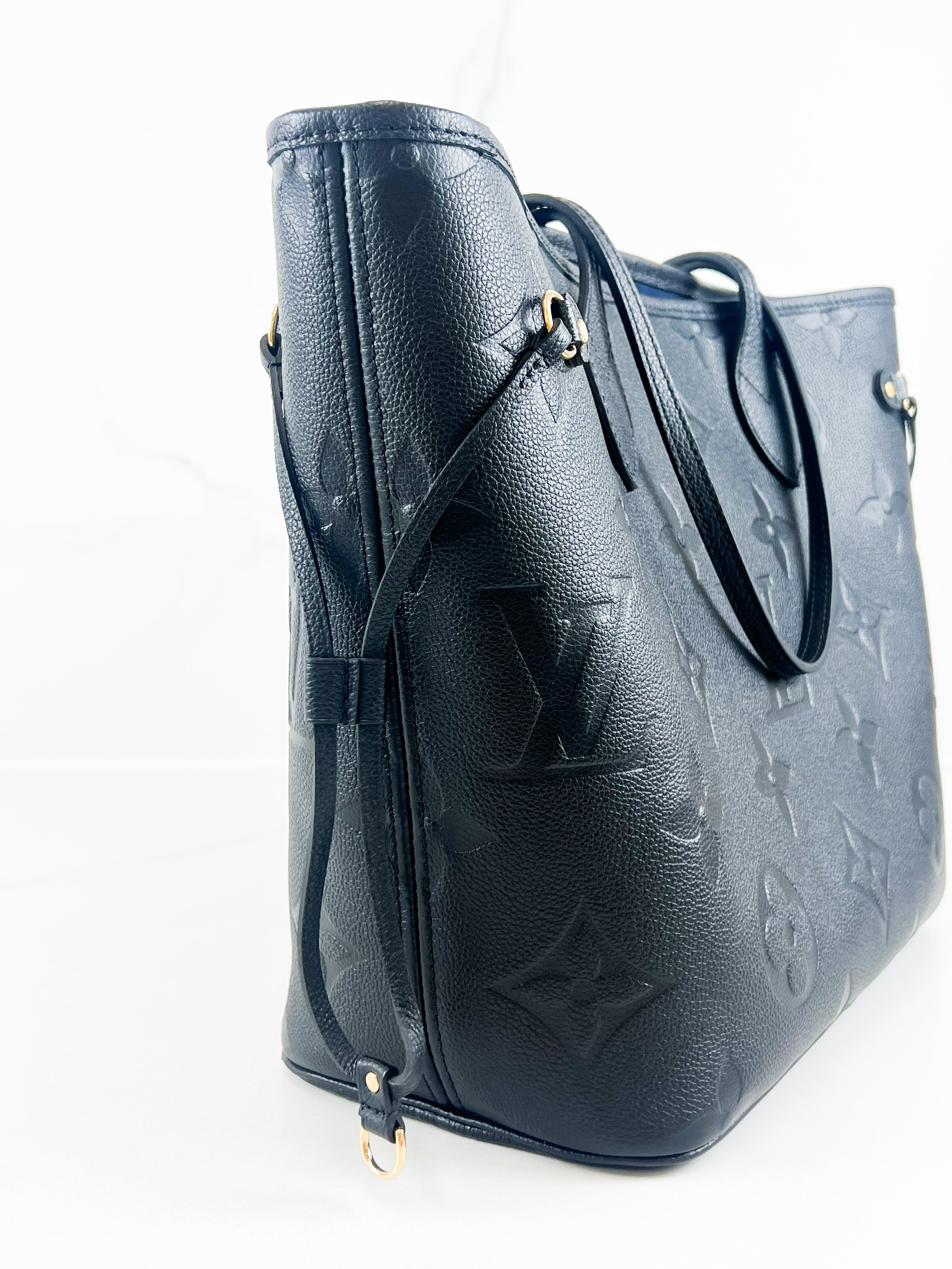 Louis Vuitton Neverfull MM in Black Monogram Empreinte Leather