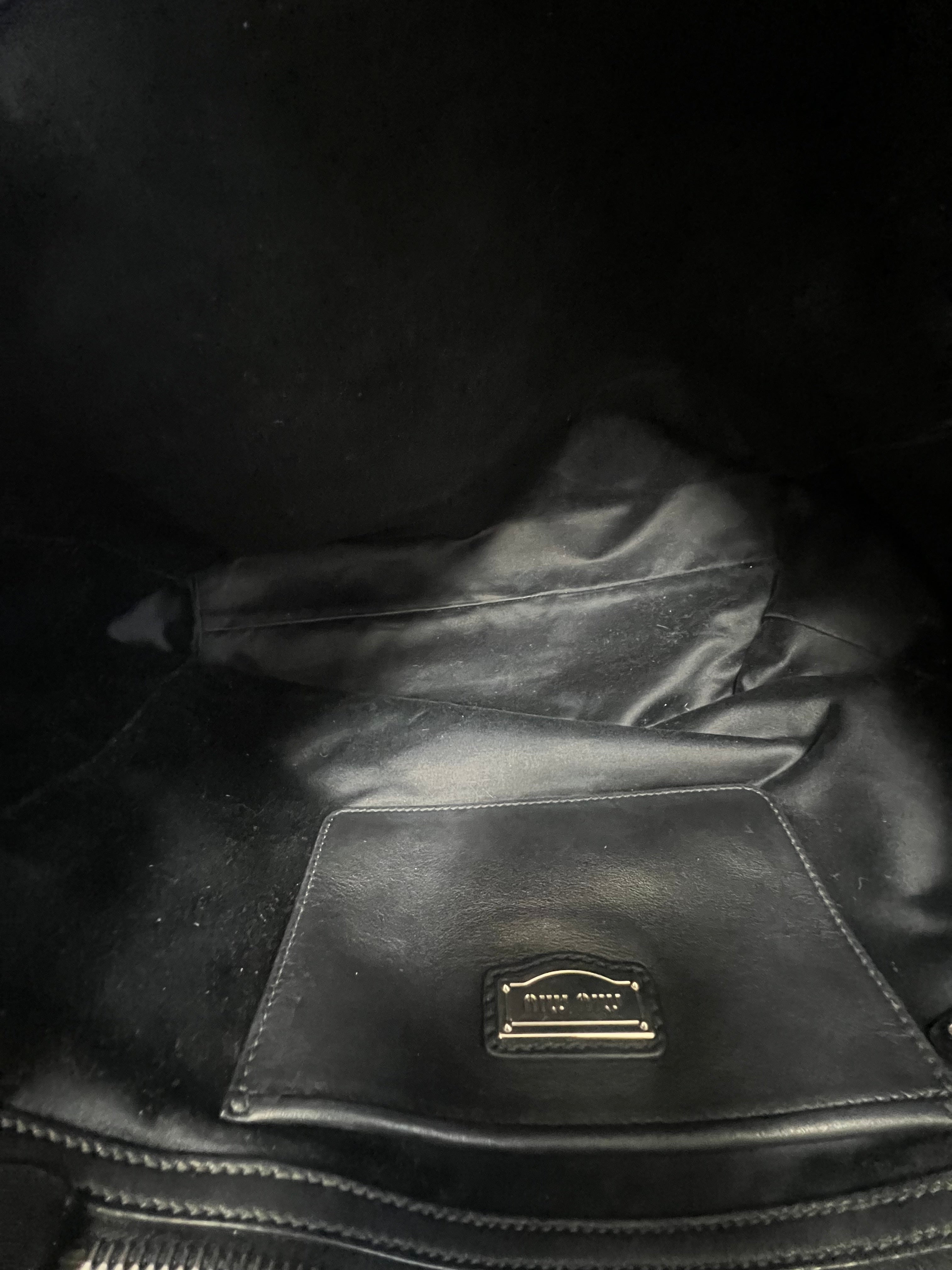 Miu Miu Leather Tote Shoulder Bag