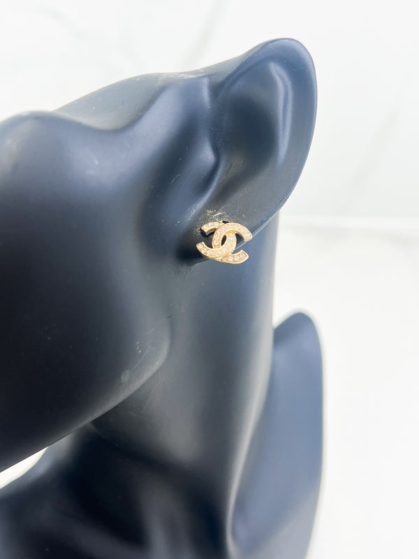 Chanel CC Stud Earrings