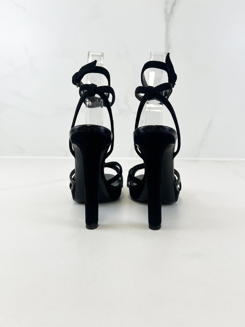 Saint Laurent Platform Ankle Strap Sandal Size 36