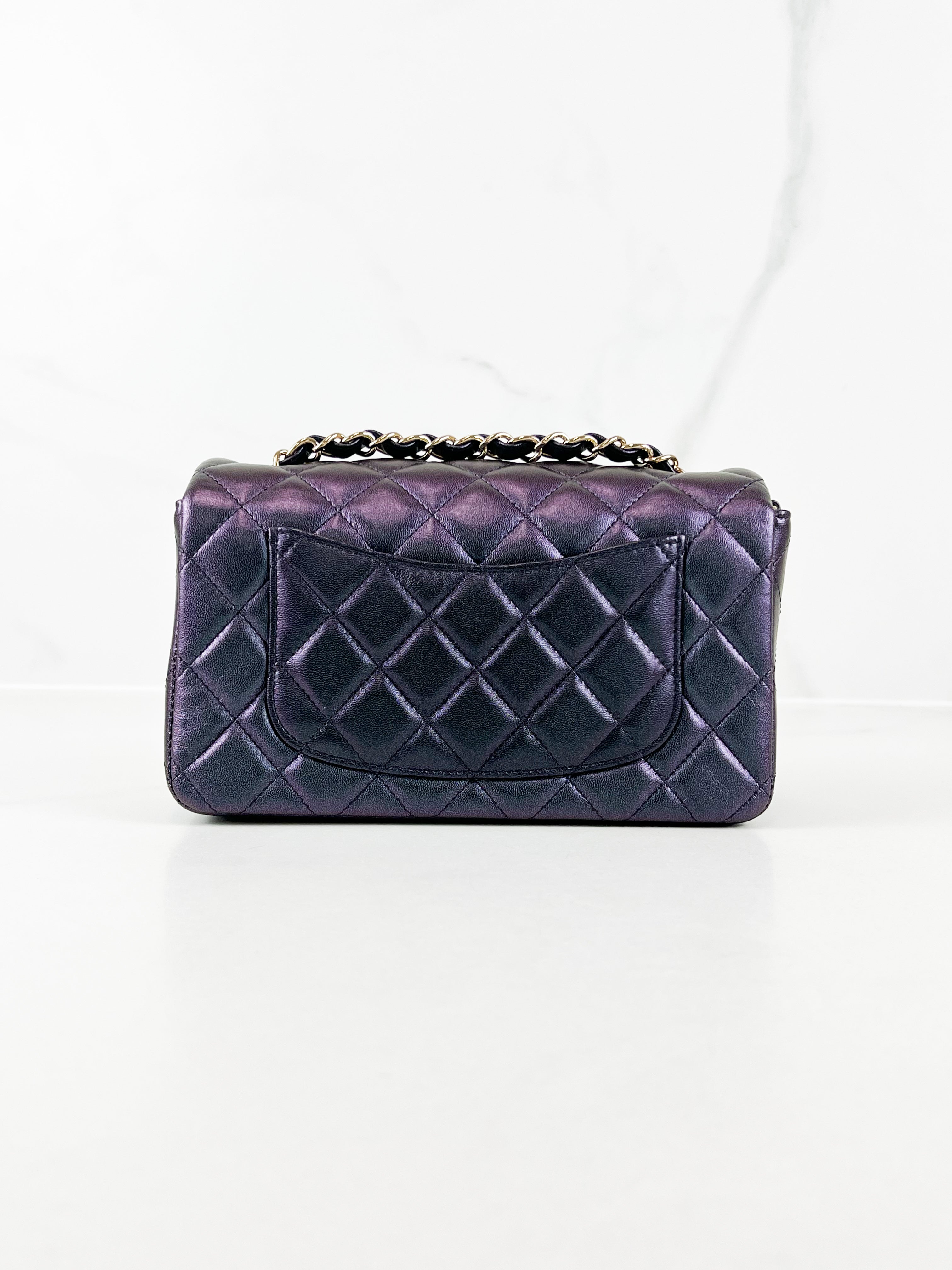 Chanel Rectangular Mini Flap Calfskin Shoulder Bag