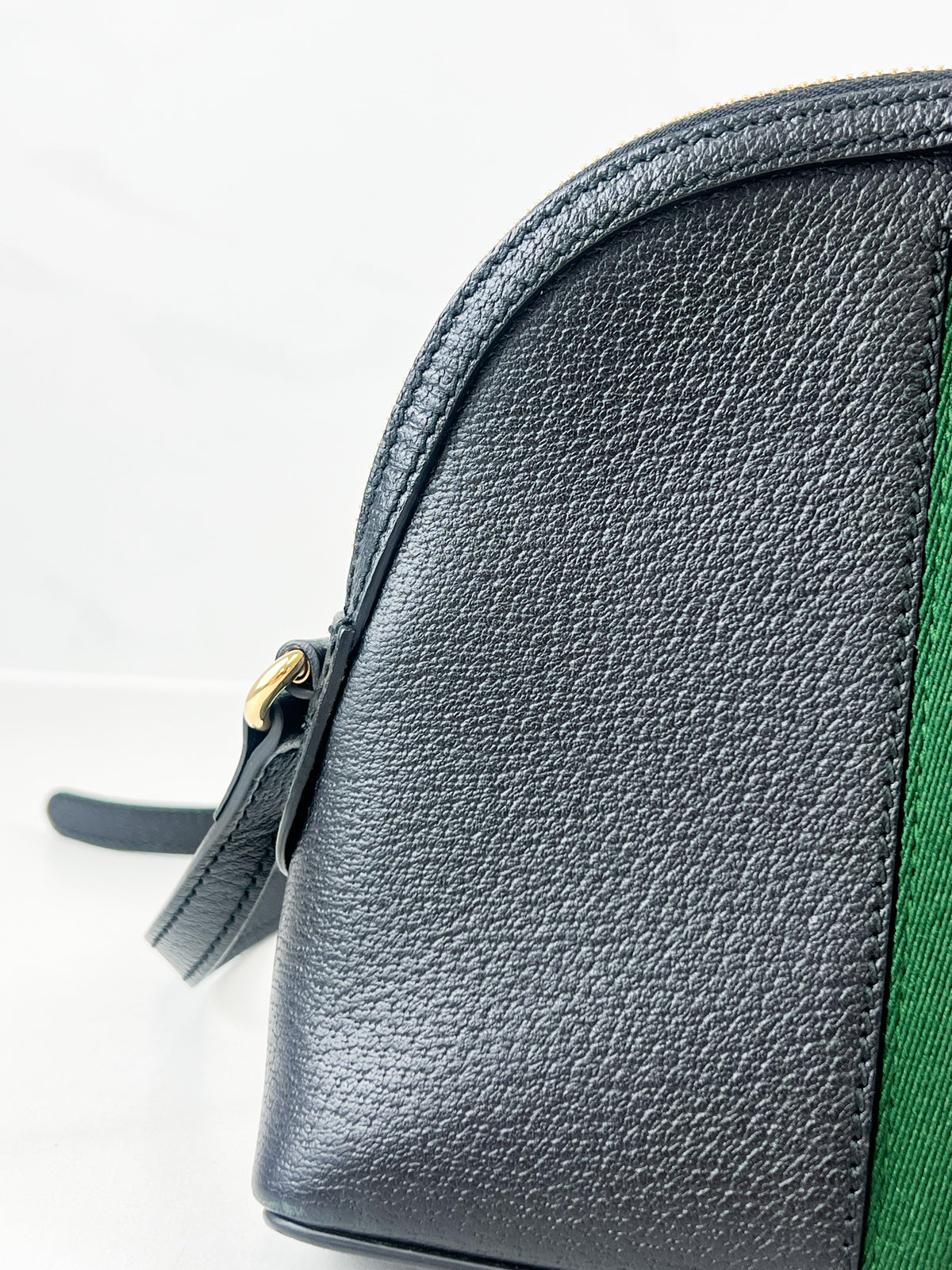 Gucci Ophidia Web Dome Small Crossbody Bag in Black