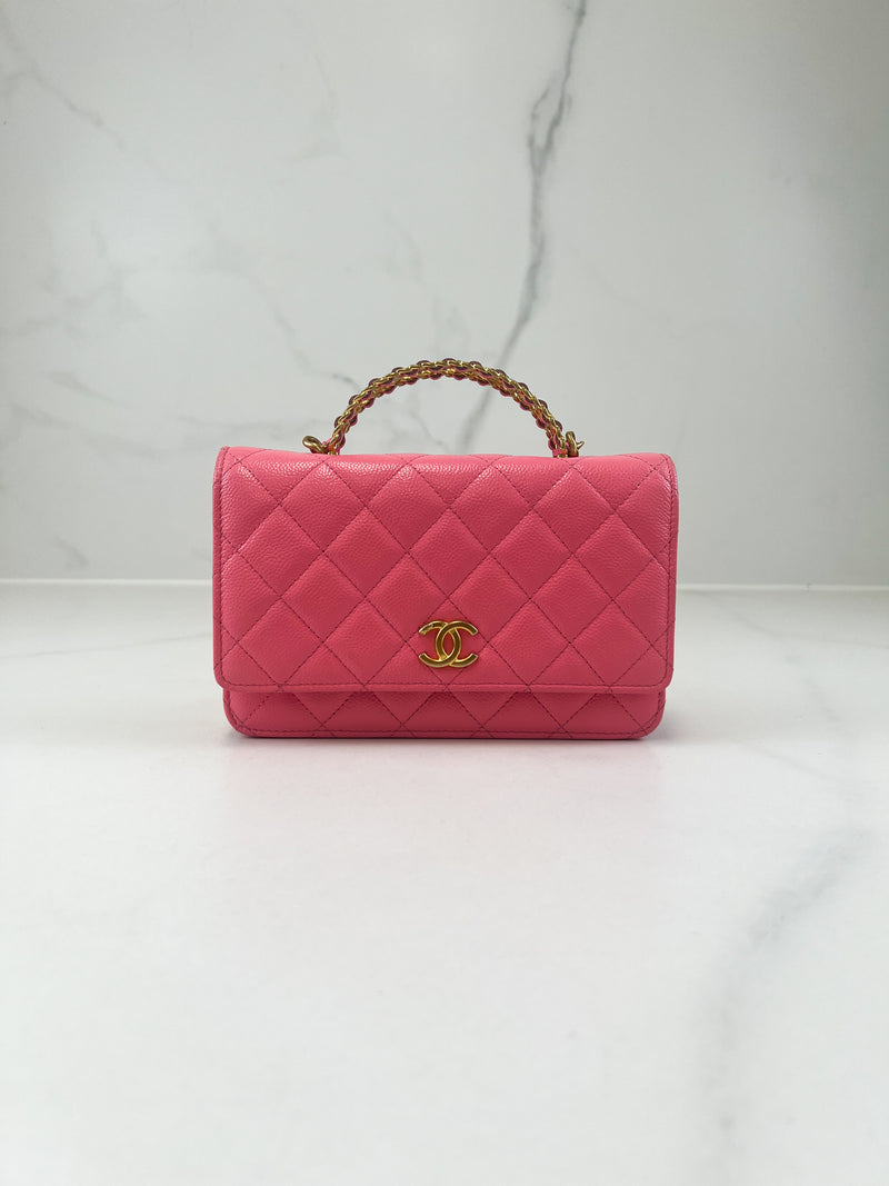 Chanel 22S Pink Caviar WOC
