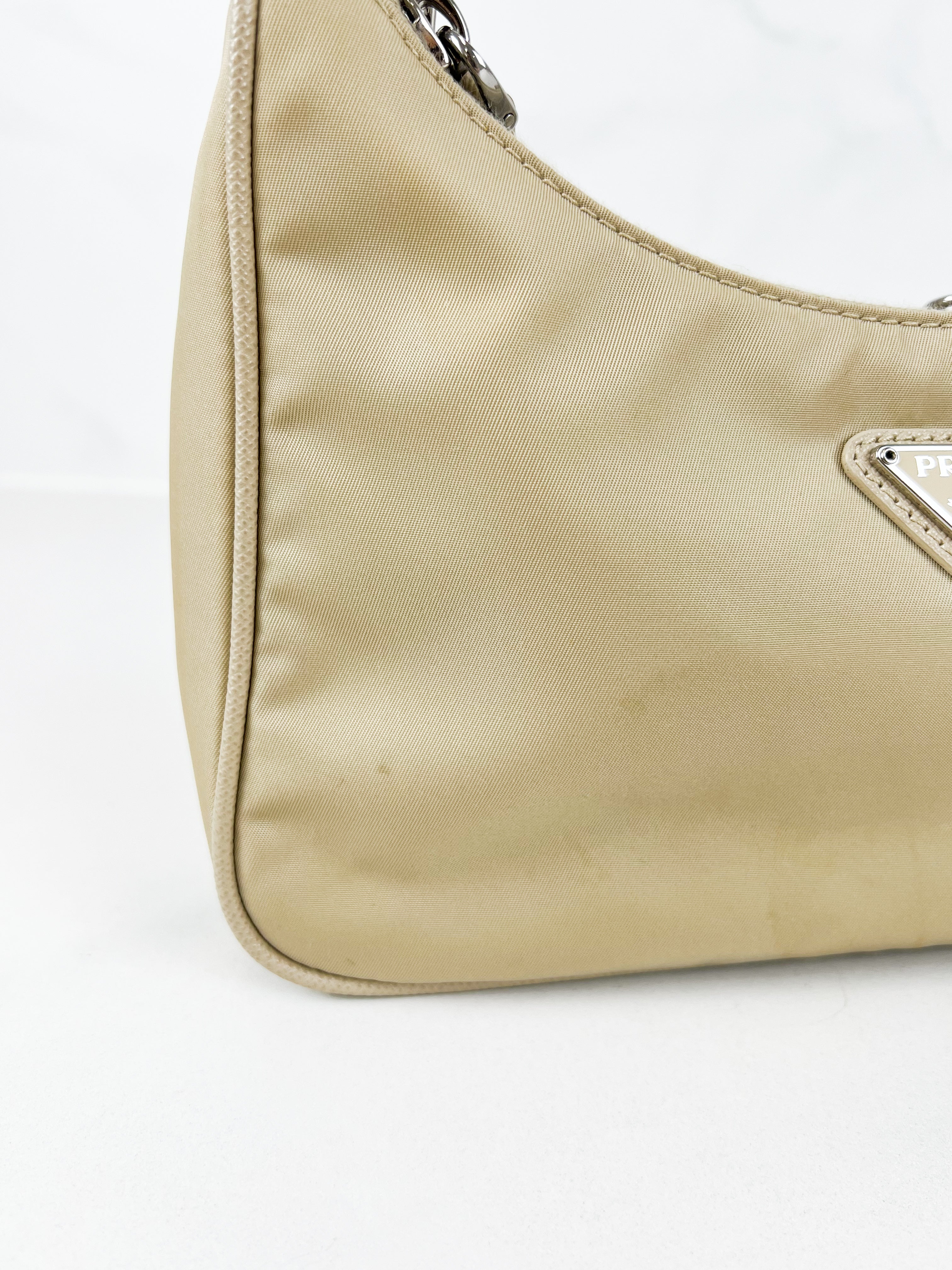 Prada Nylon Re-Edition 2005 in Beige