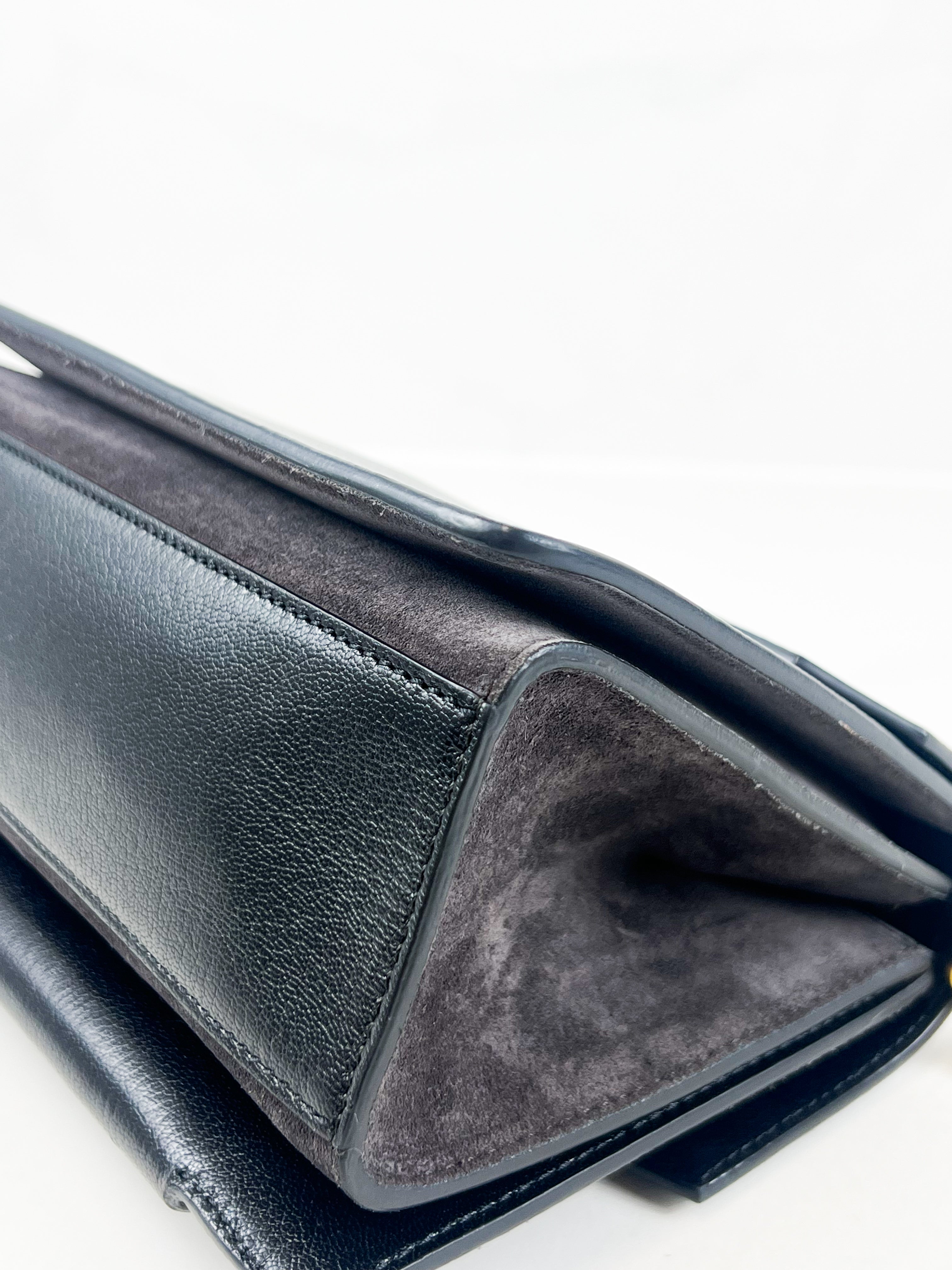 Givenchy Leather/Suede Small Shoulder Bag in Black
