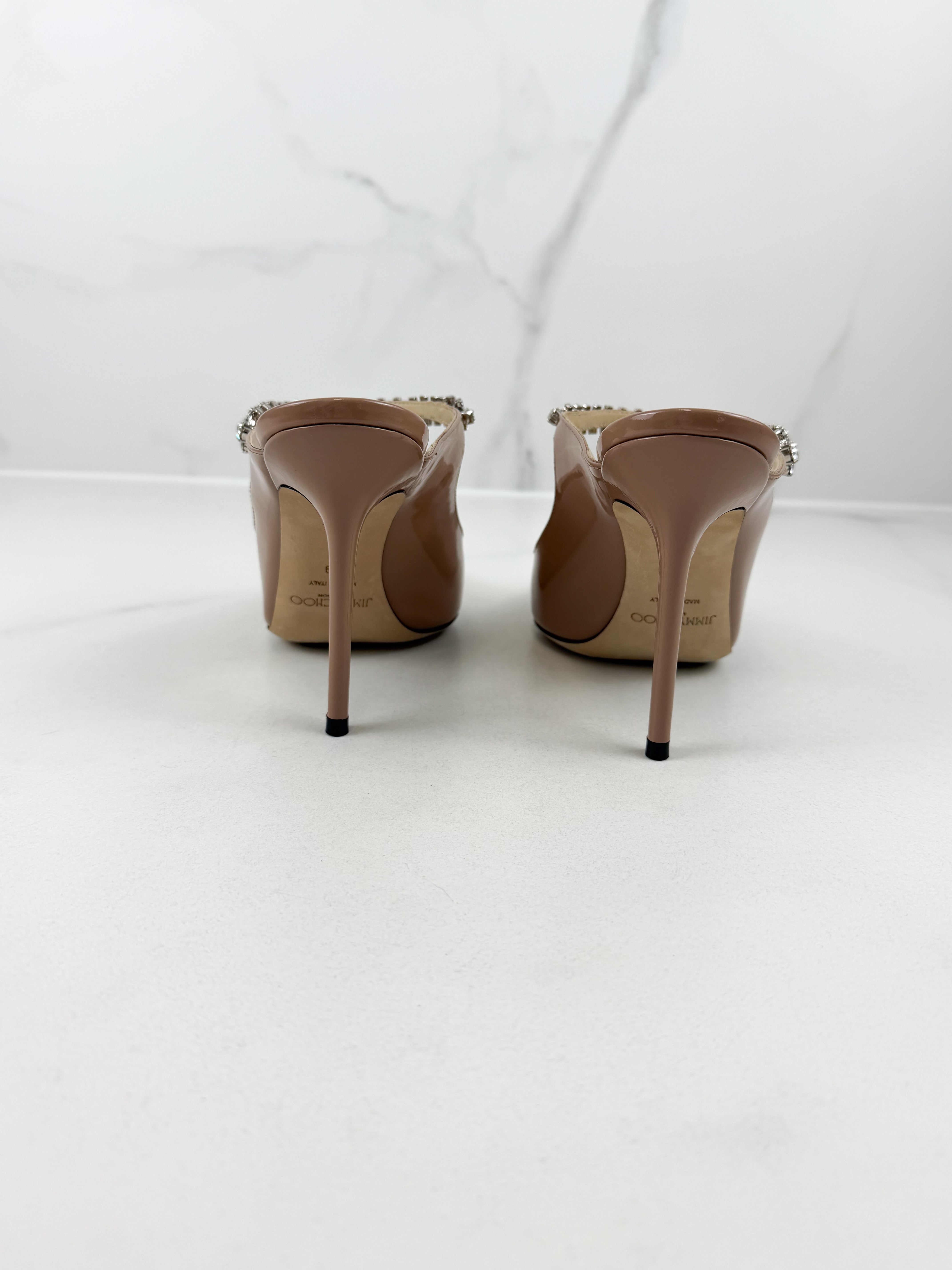 Jimmy Choo Bing Ballet Pink Patent Mule Size 39