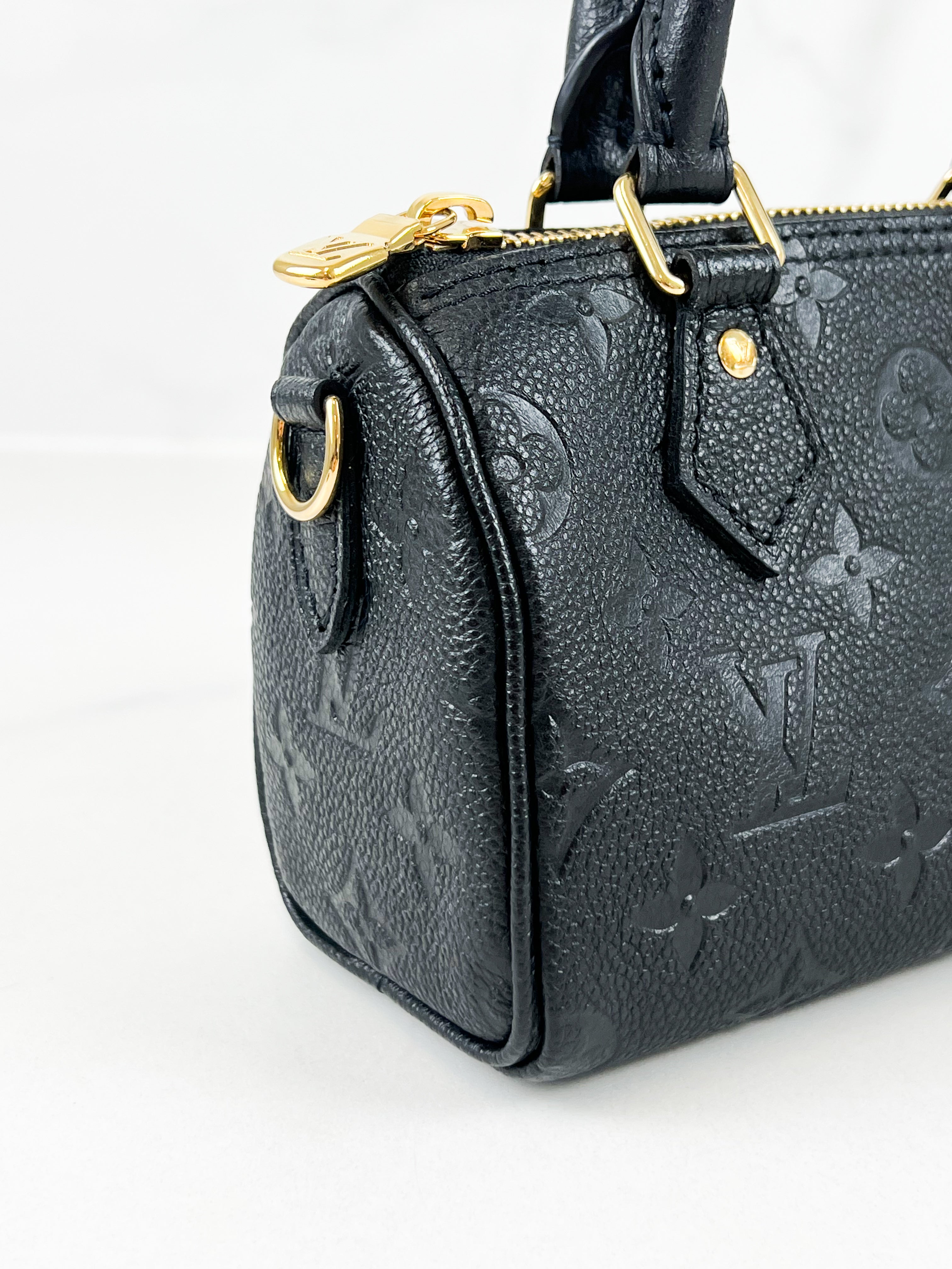 Louis Vuitton Nano Speedy in Monogram Empreinte Leather