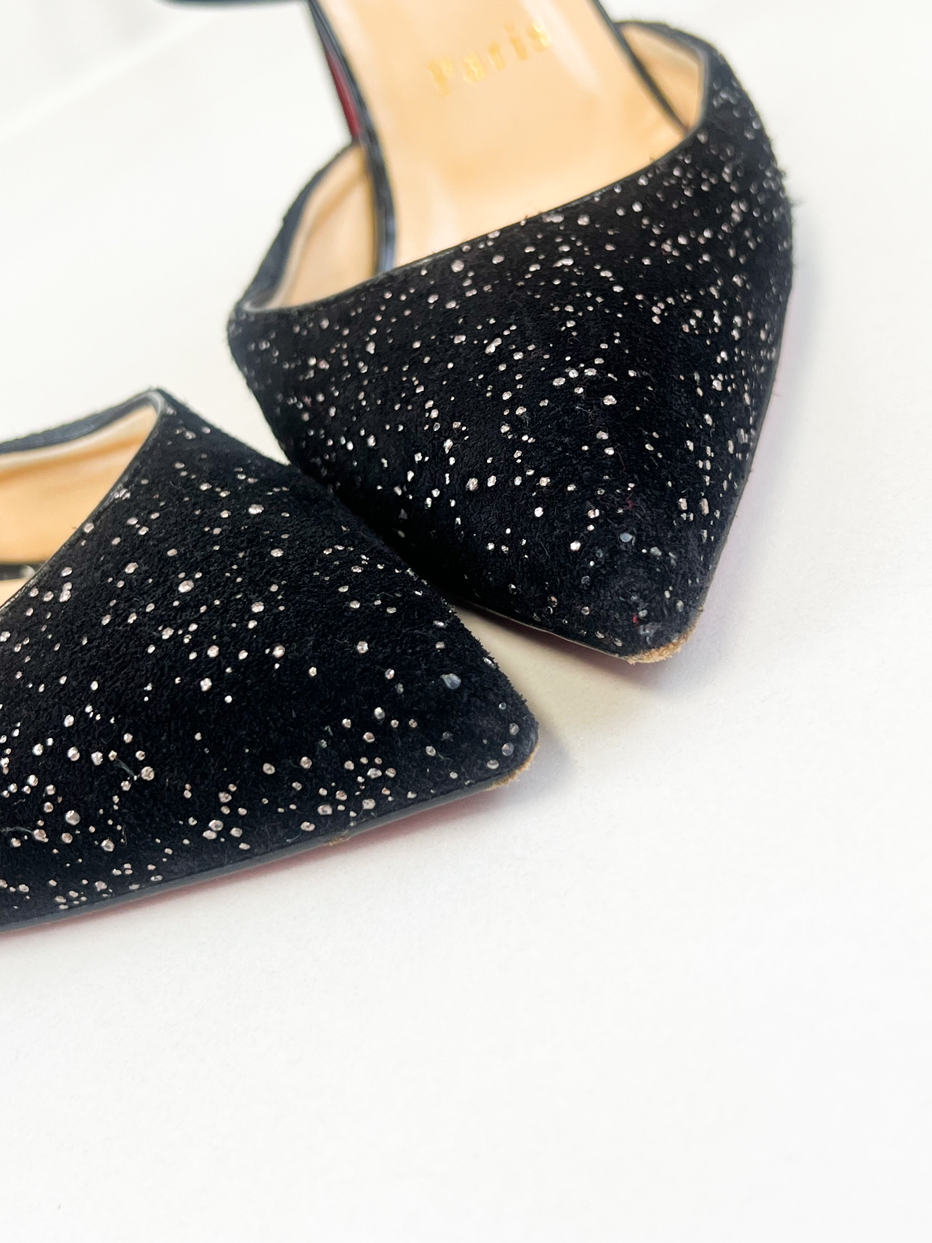 Christian Louboutin Suzanna 100 Velvet Pump Size 38