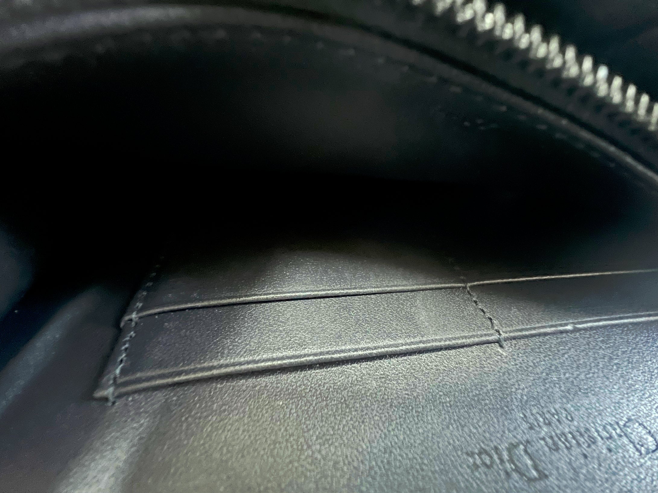 Christian Dior Patent Grey Diorama WOC