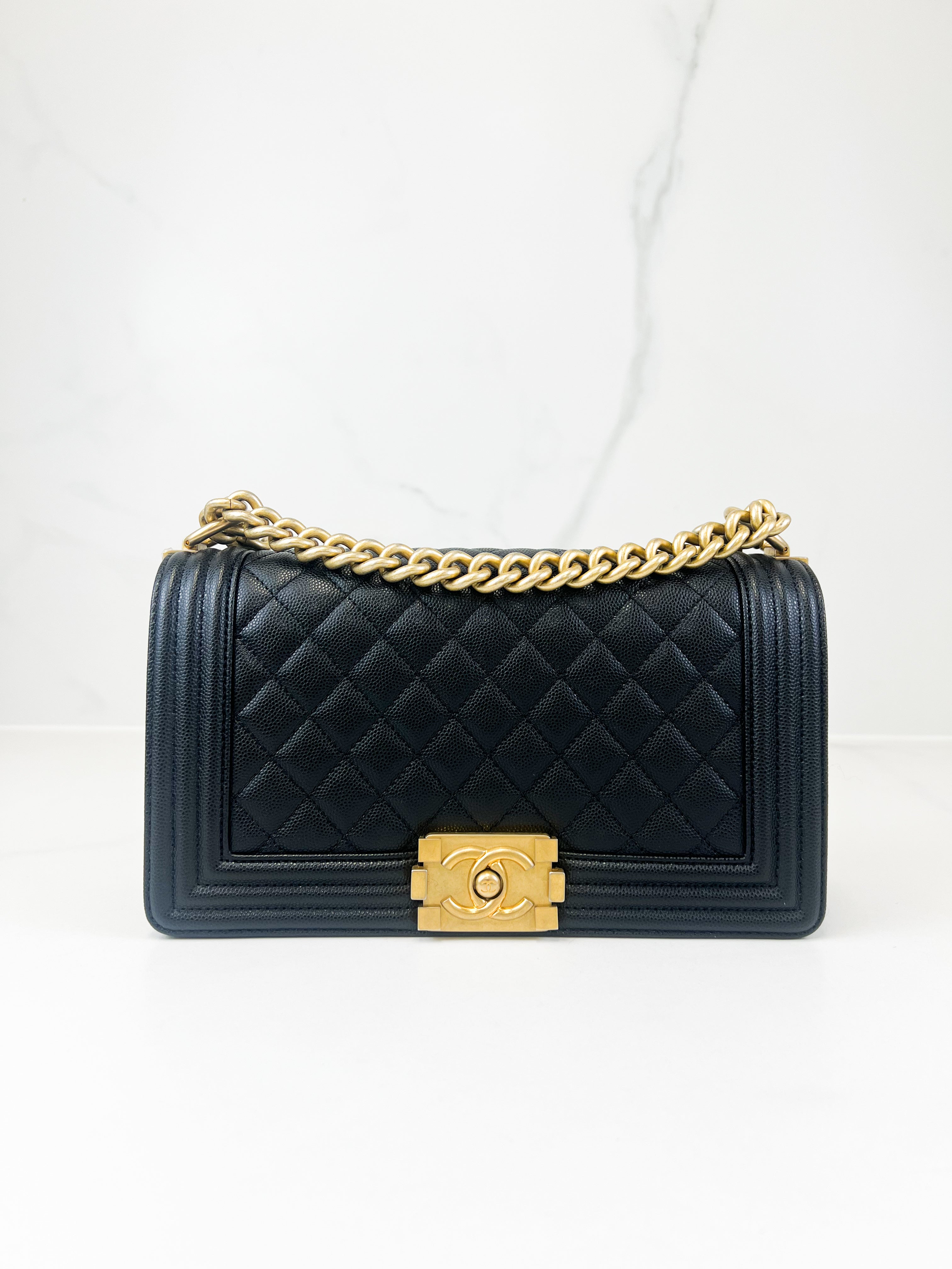 Chanel Old Medium Boy Bag with GHW