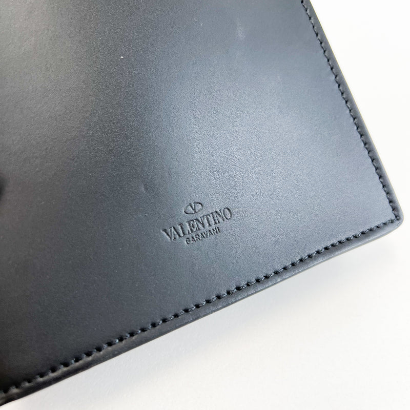 Valentino Garavani Black Flowercity Leather Crossbody