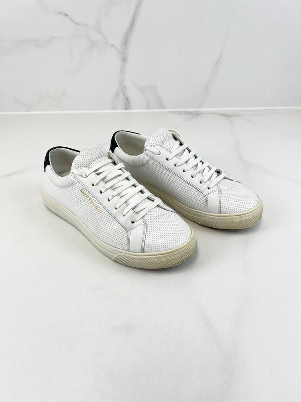 Saint Laurent Andy Leather Sneakers Size 36