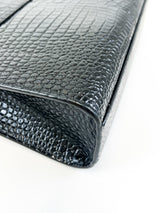 Saint Laurent Manhattan Medium Croc Bag