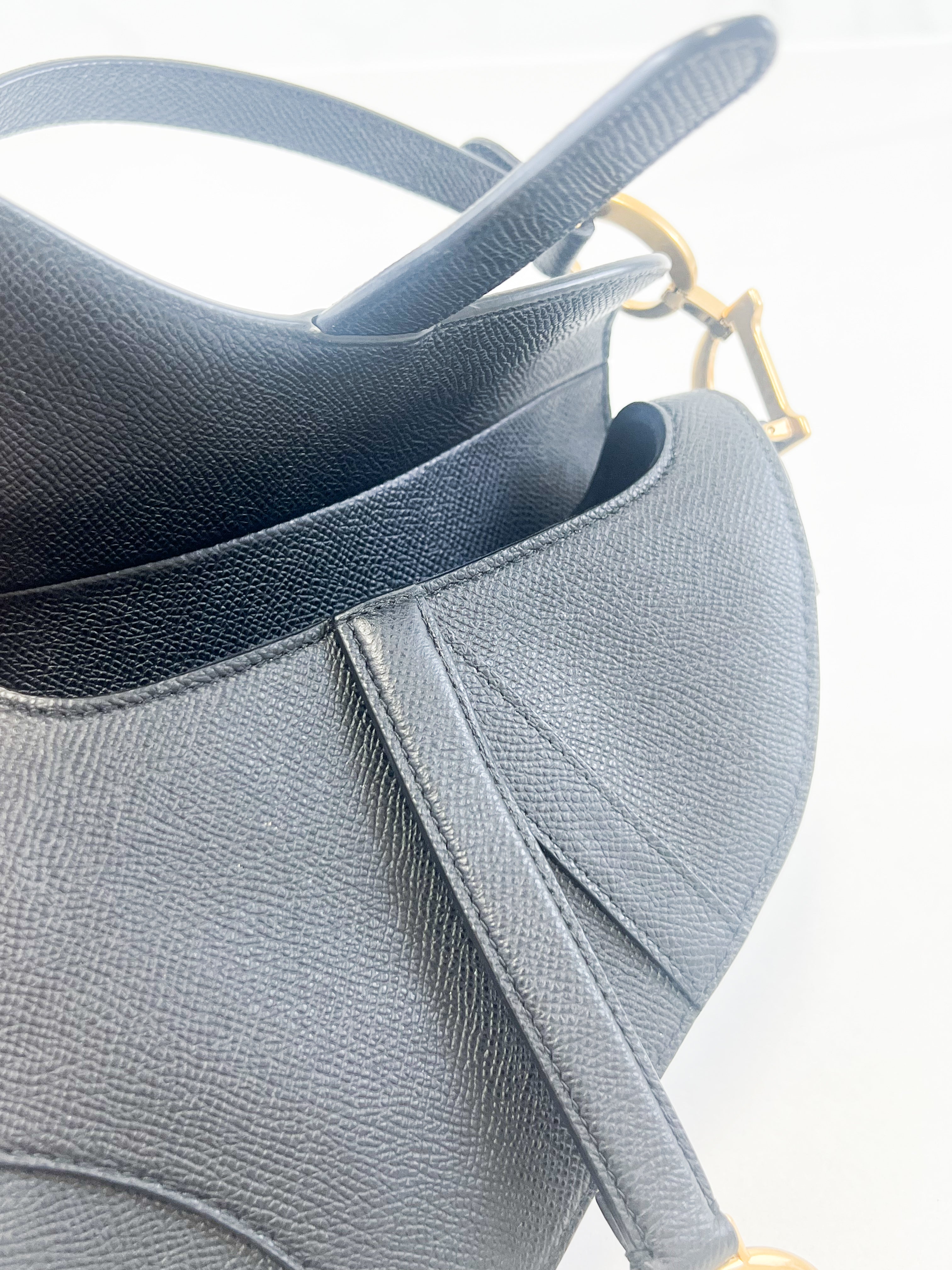 Christian Dior Mini Black Saddle