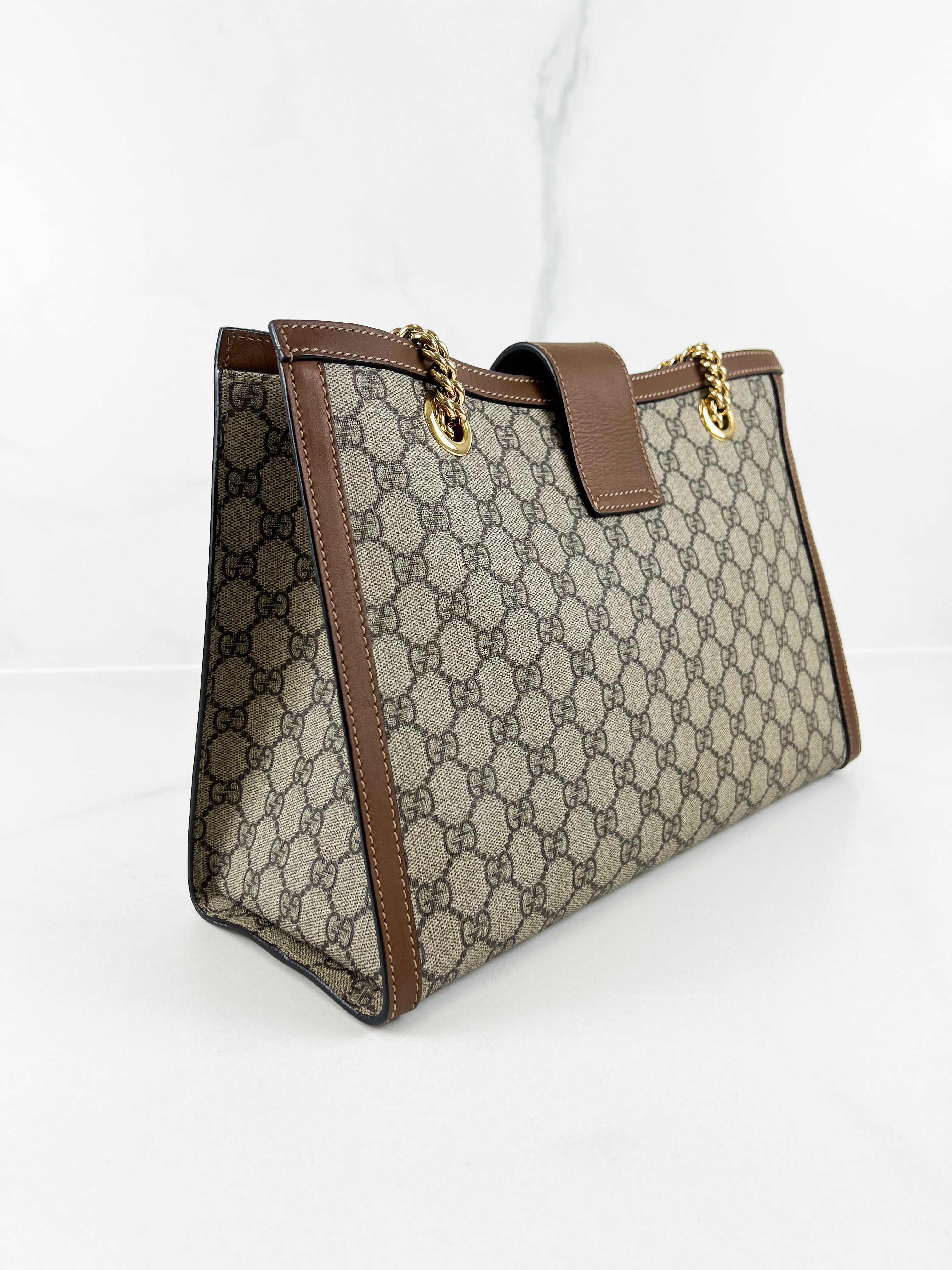 Gucci GG Supreme Large Padlock Tote Bag