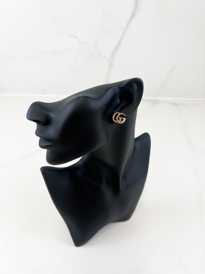 Gucci GG Marmont Crystal Earrings
