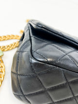 Chanel CC Mini Black Lambskin Rectanglular Flap