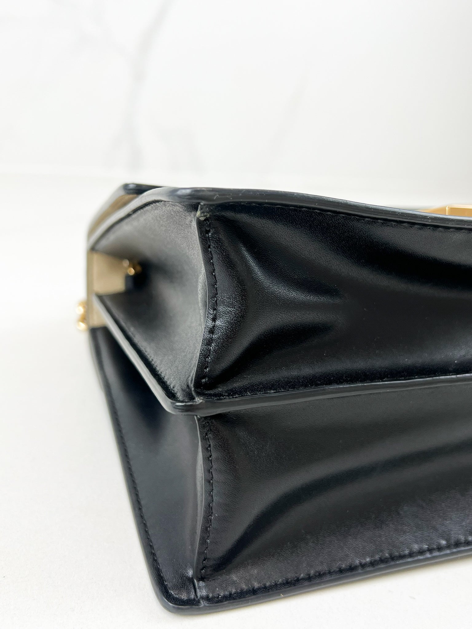 Fendi Kan I Medium Embossed Shoulder Flap Bag