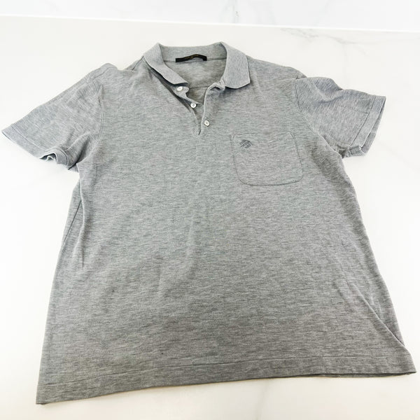 Louis Vuitton Grey V Neck T-shirt Size M