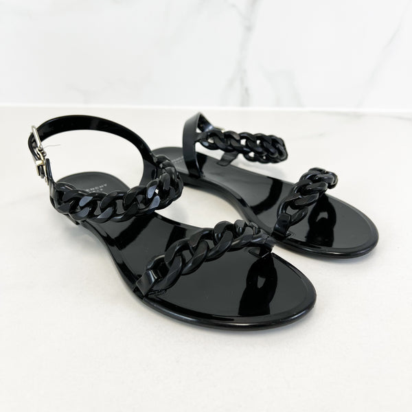Givenchy Black Jelly Sandal Size 38