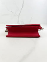 Christian Dior Red Small Diorama Shoulder Bag SHW