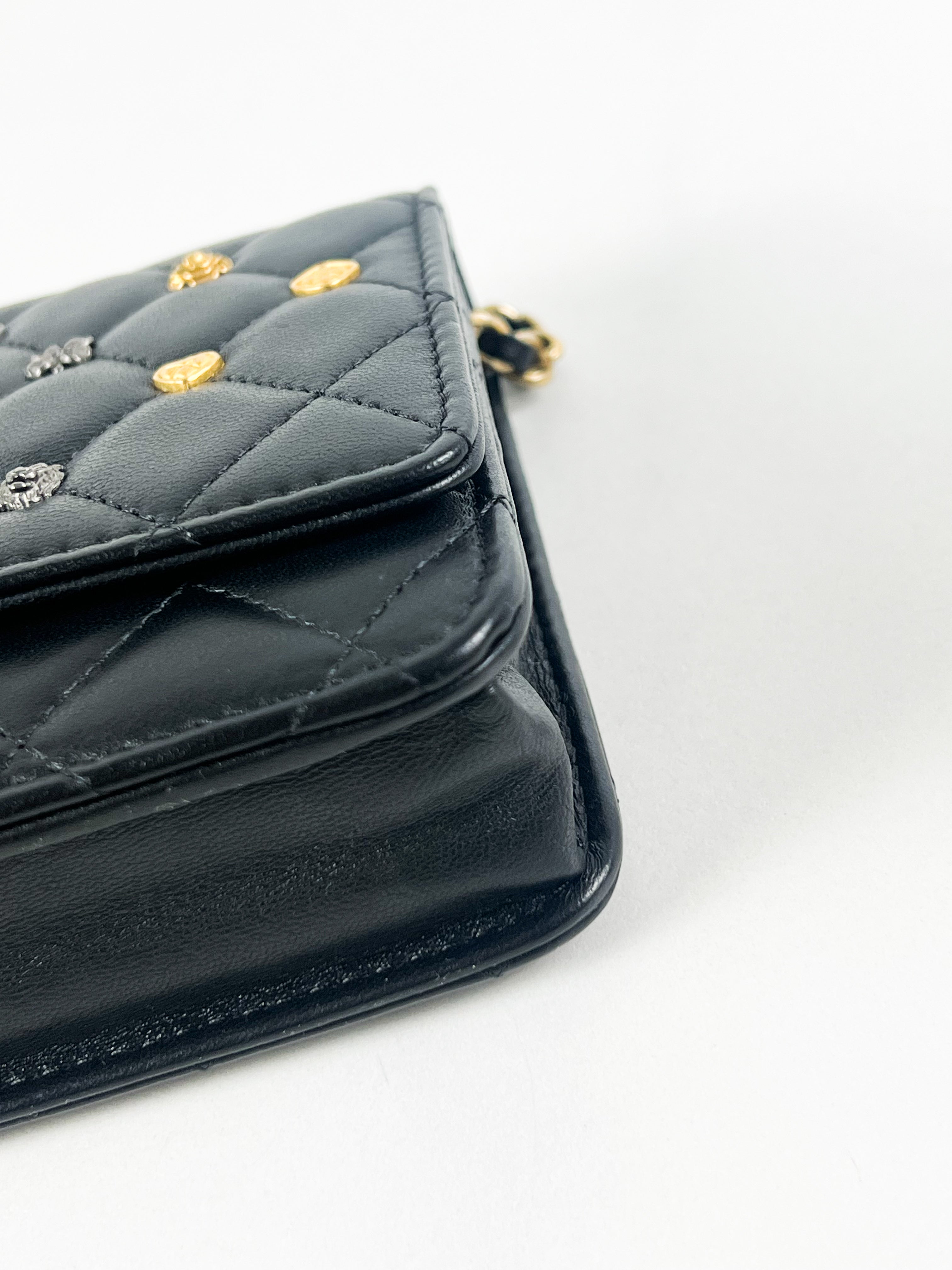 Chanel Black CC WOC with GHW