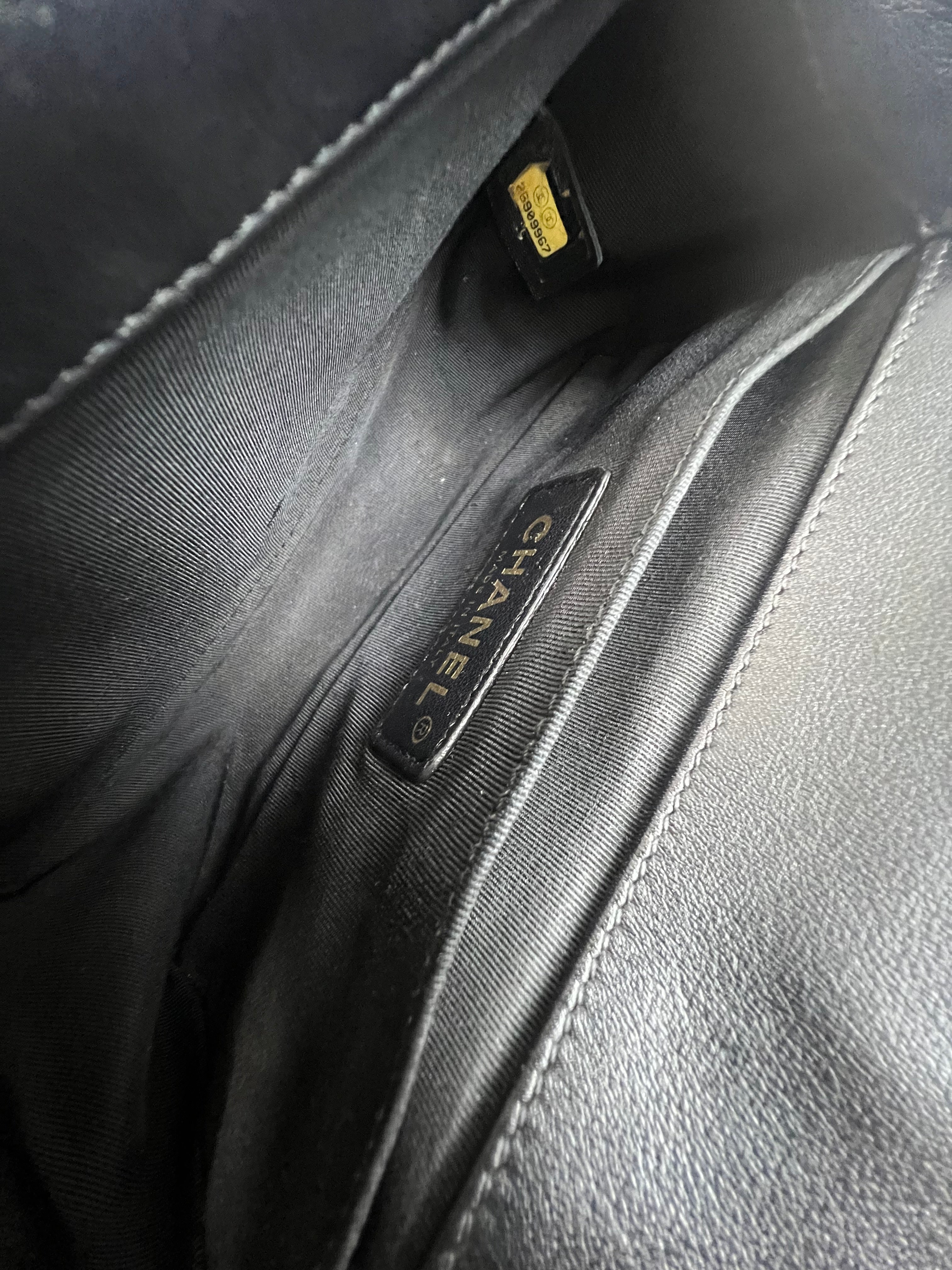 Chanel Small Quilted Calfskin Boy Bag with Gold Hardware