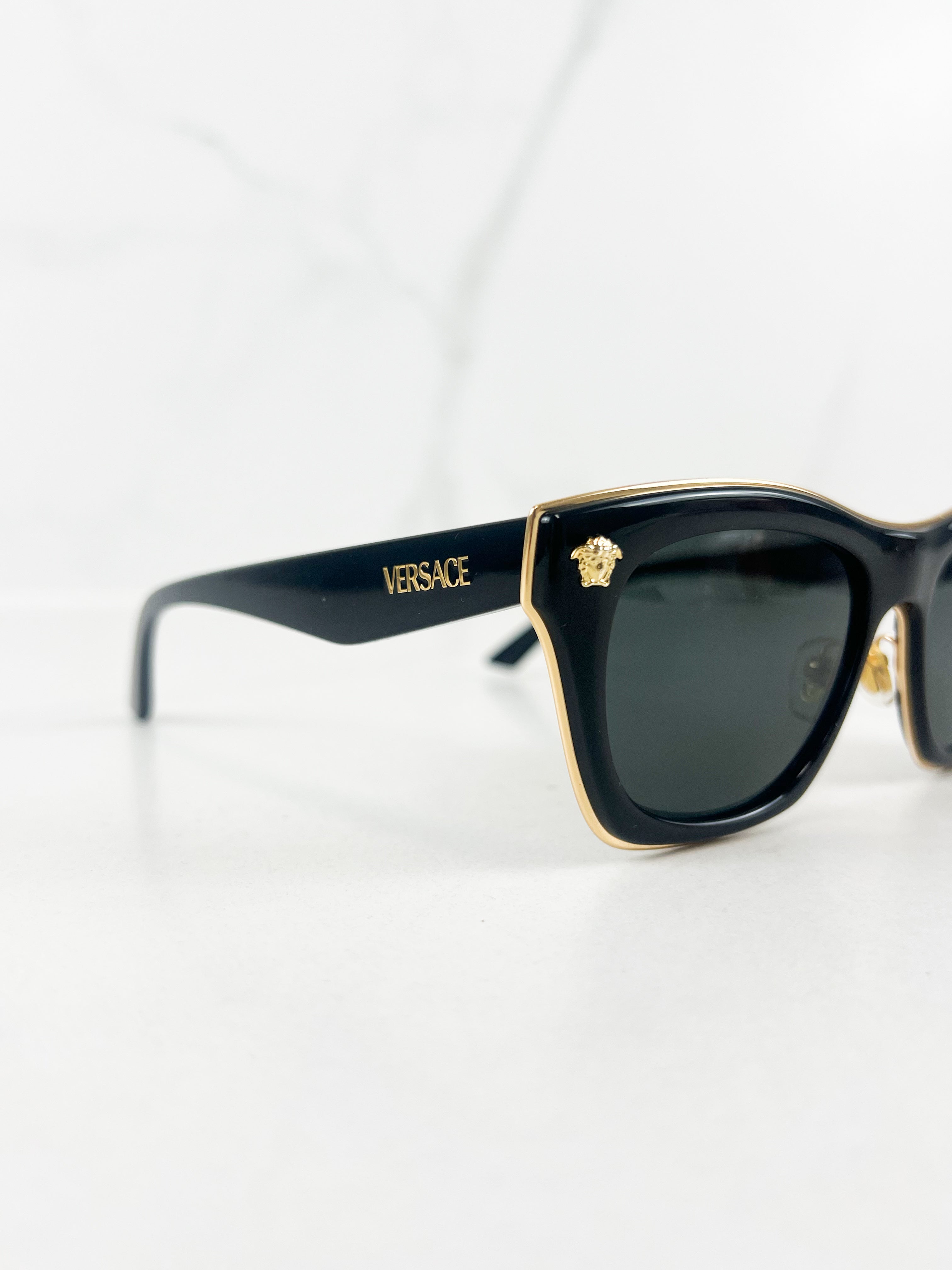 Versace Medusa Logo Sunglasses in Black