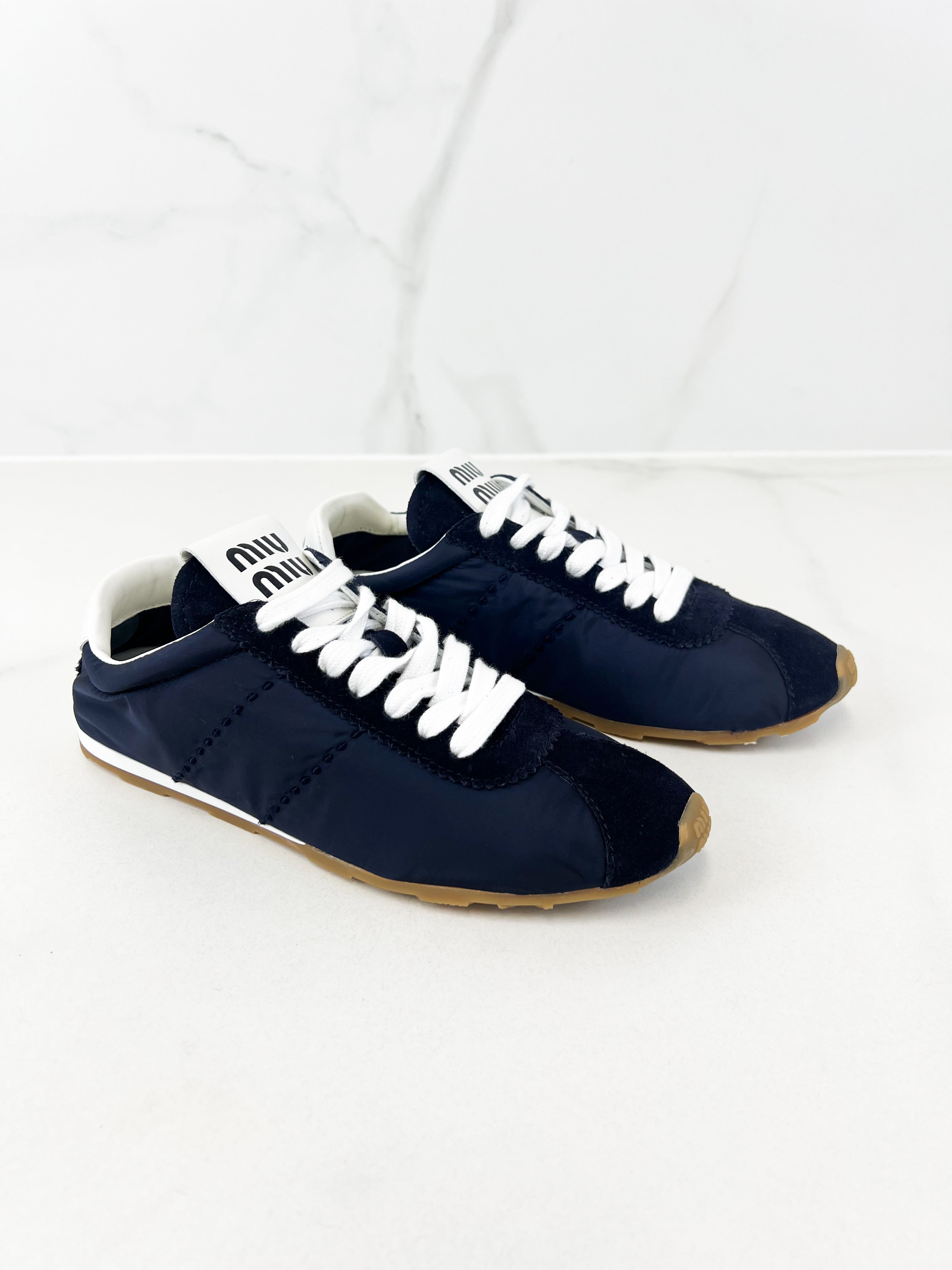 Miu Miu Plume Sneaker Size 37