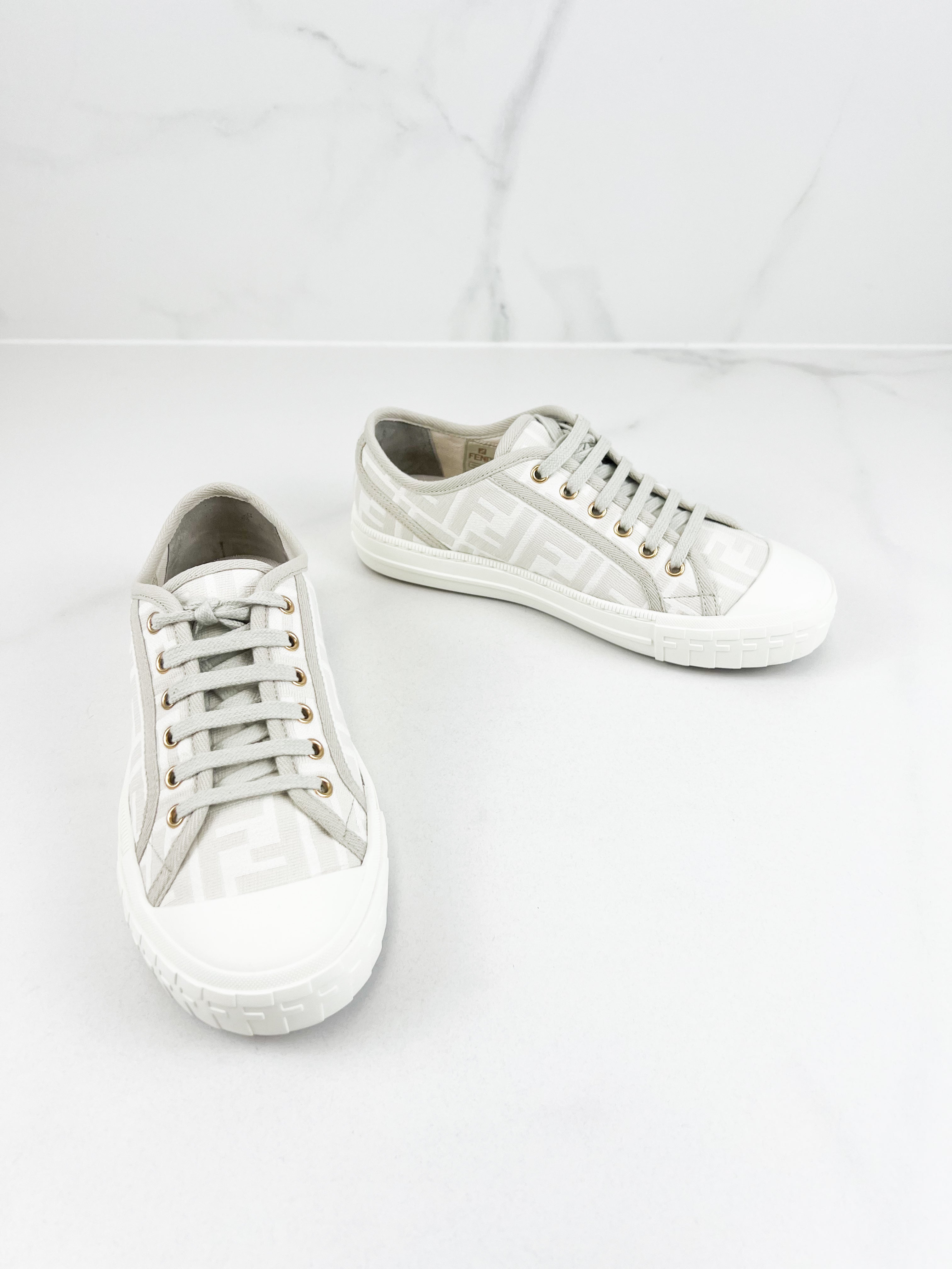 Fendi Domino FF Fabric Low-Top Sneaker