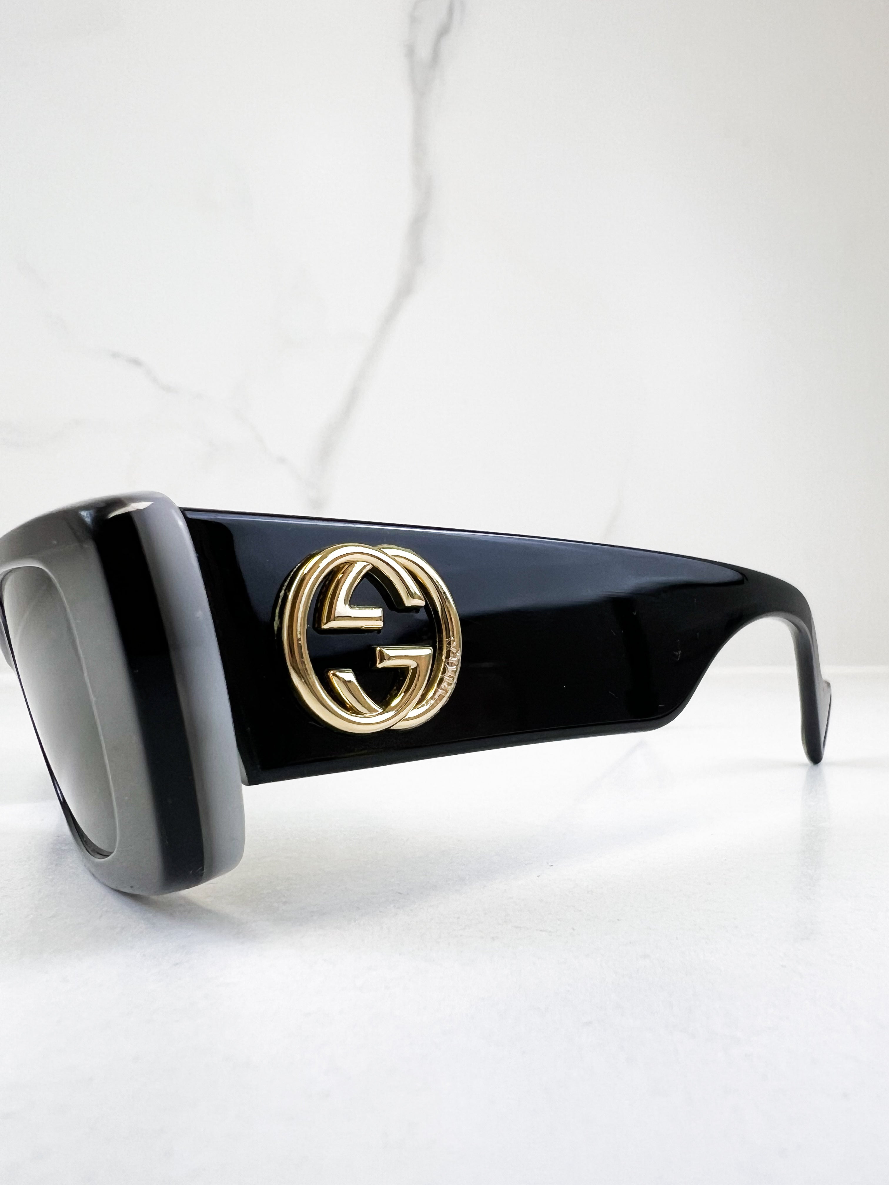 Gucci GG Logo Black Sunglasses