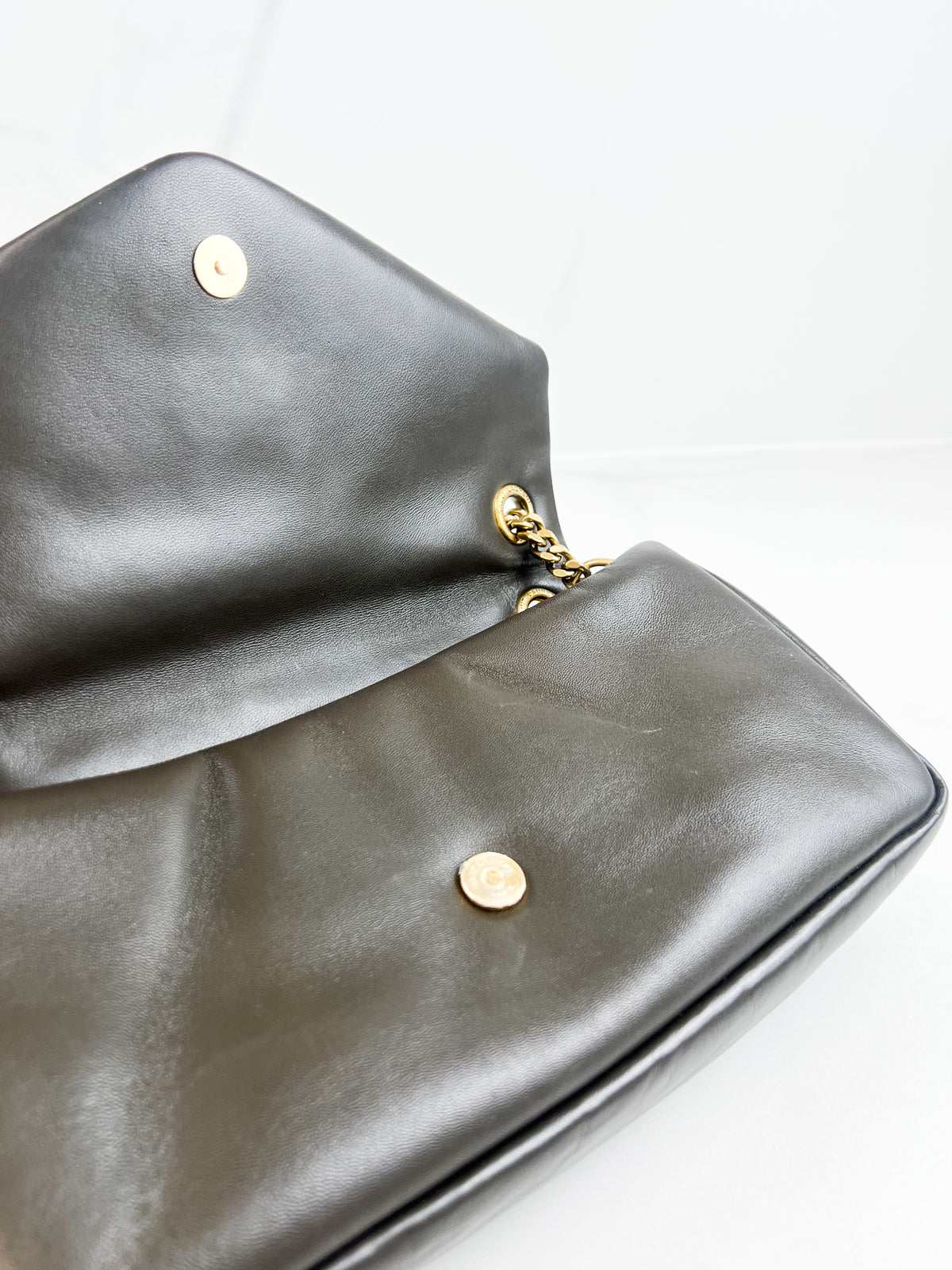 Saint Laurent Calypso Lambskin Shoulder Bag with GHW