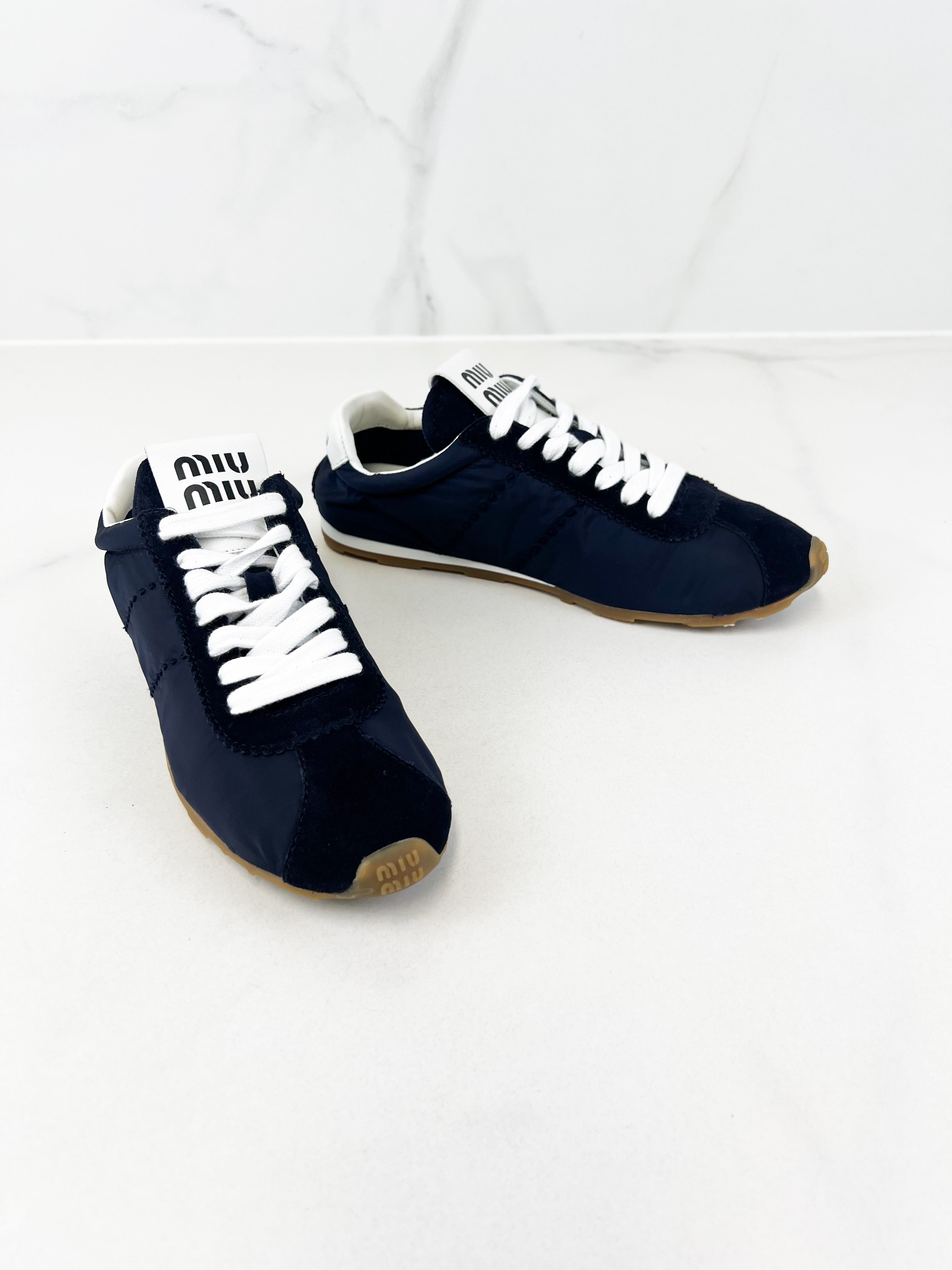 Miu Miu Plume Sneaker Size 37