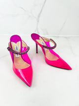 Jimmy Choo Bing 100 Pink Mule Size 40