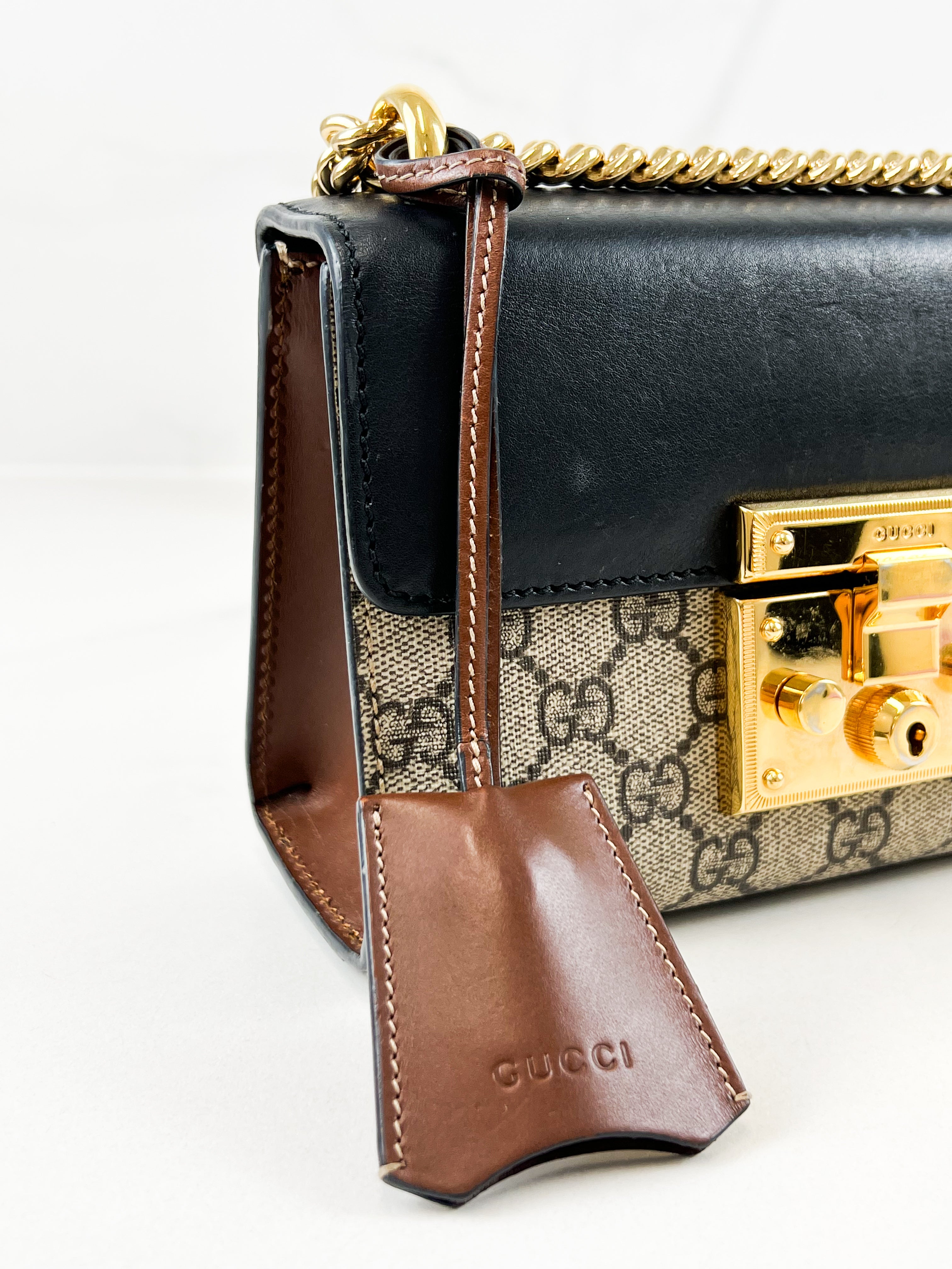 Gucci GG Supreme Small Padlock Shoulder Bag